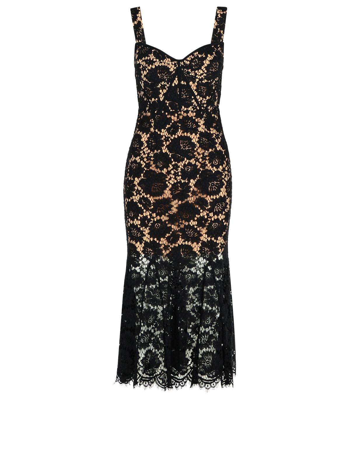 lace Black Polyamide Blend Dress