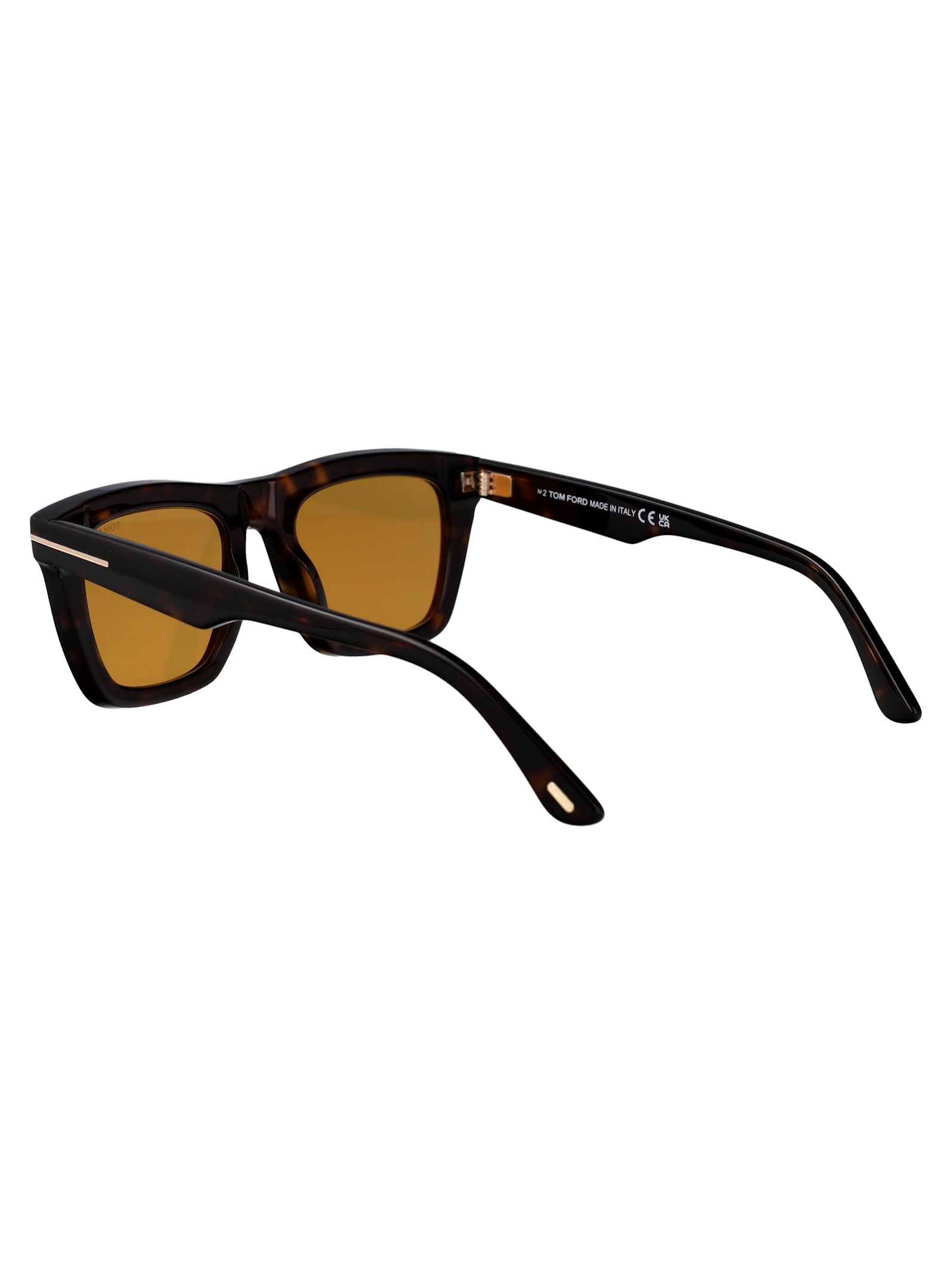 Tom Ford Mens Dark Havana Tf1208 Lelio Square-frame Acetate Sunglasses