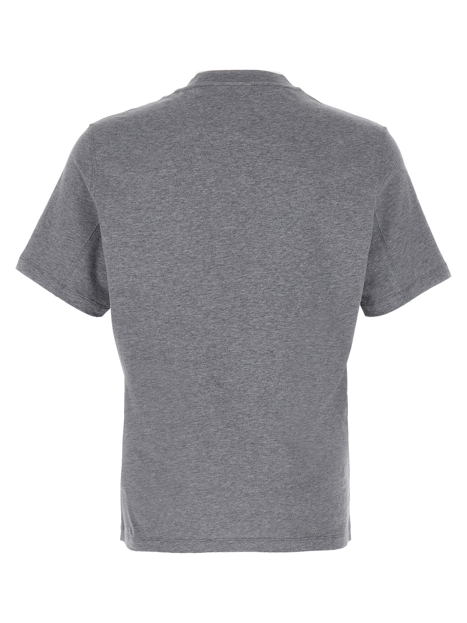Brunello Cucinelli T-shirts In Gray