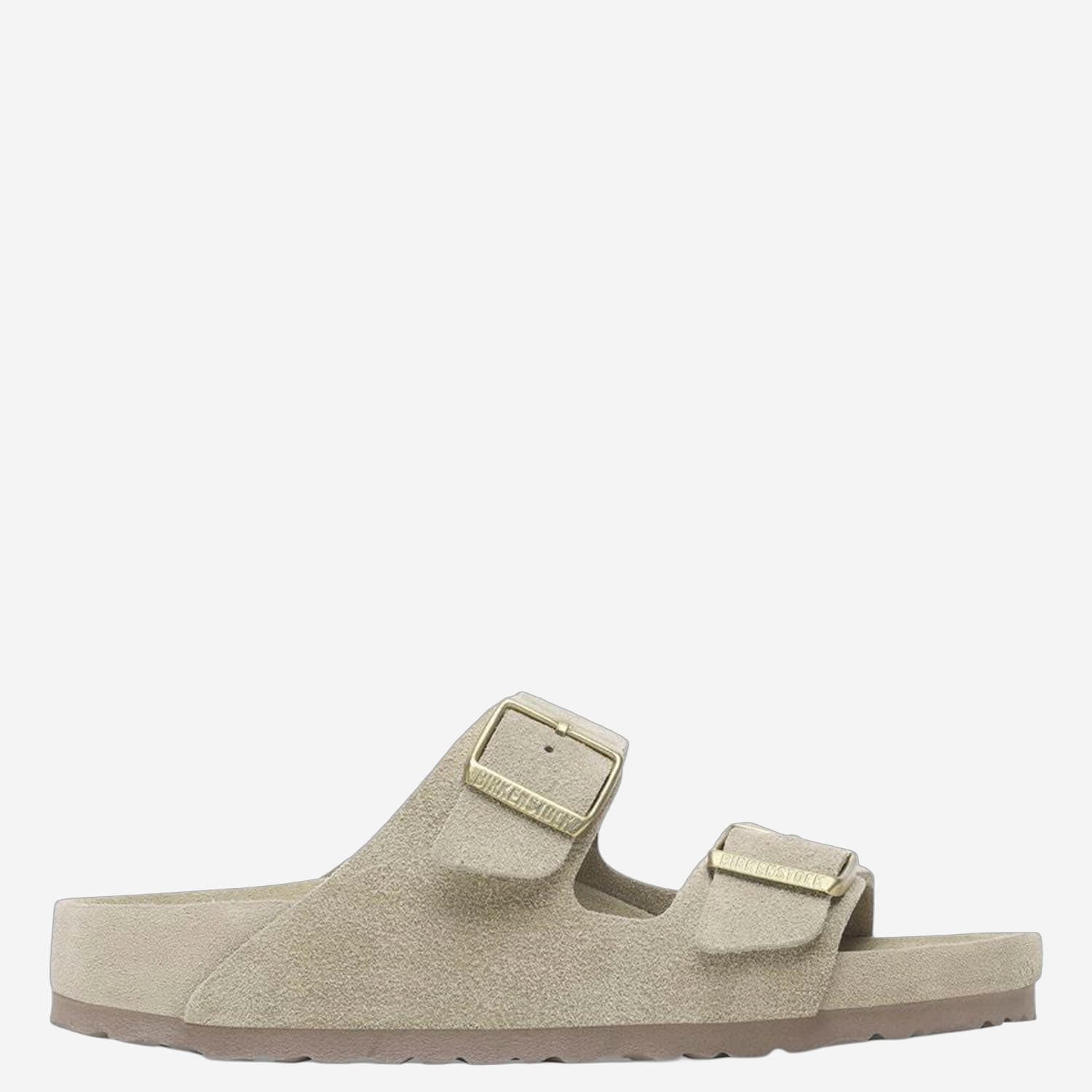 Birkenstock Arizona Suede Sandals In Neutral