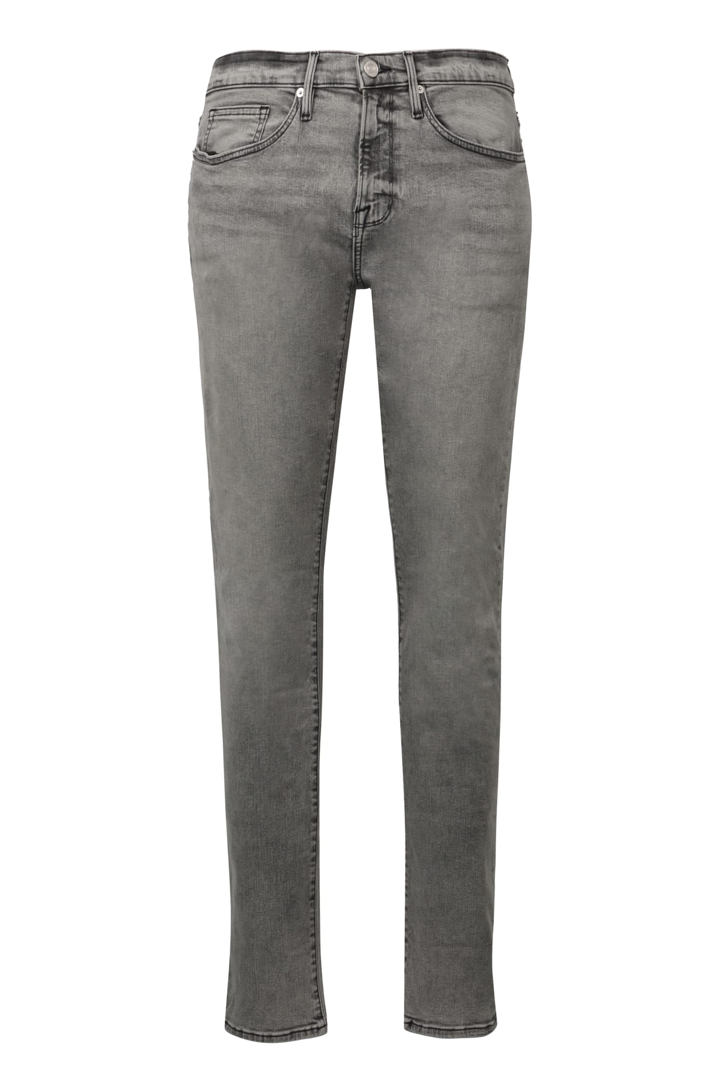 Shop Frame Solano 5-pocket Slim Fit Jeans In Grey