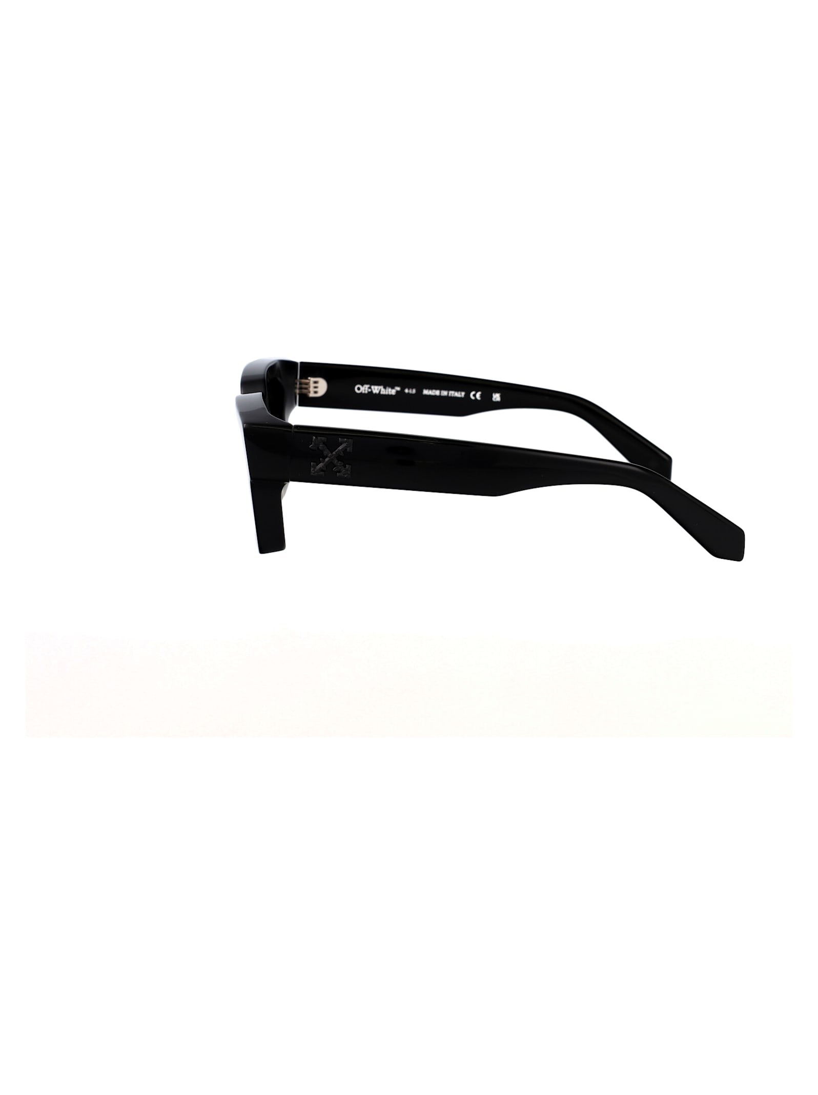Off-white Black Silverstone Sunglasses In Black/logo Black Dark Grey