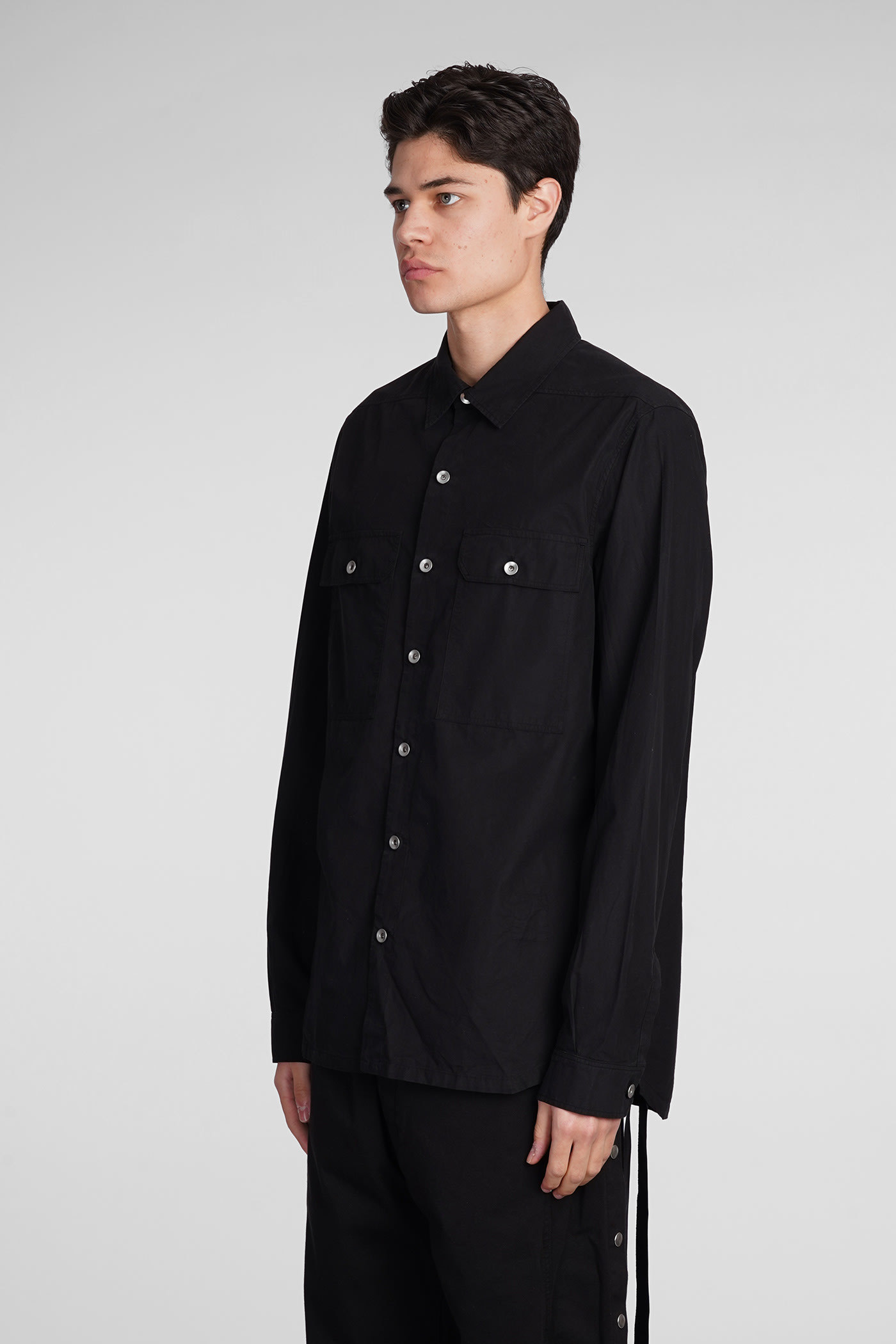 Shop Drkshdw Outershirt Shirt In Black Cotton