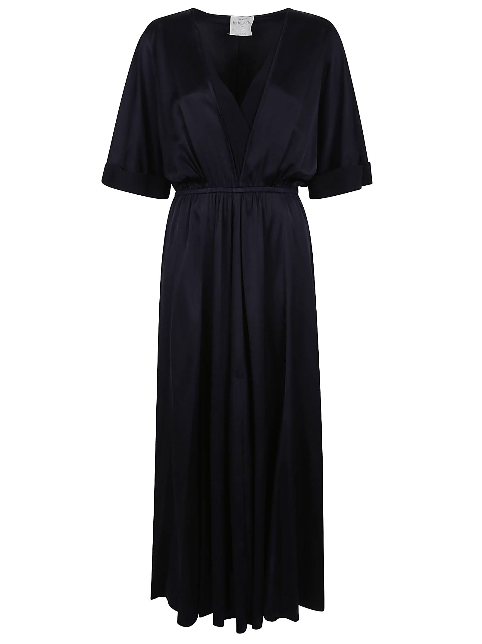 Forte_Forte Silk Satin Half Sleeve Dress