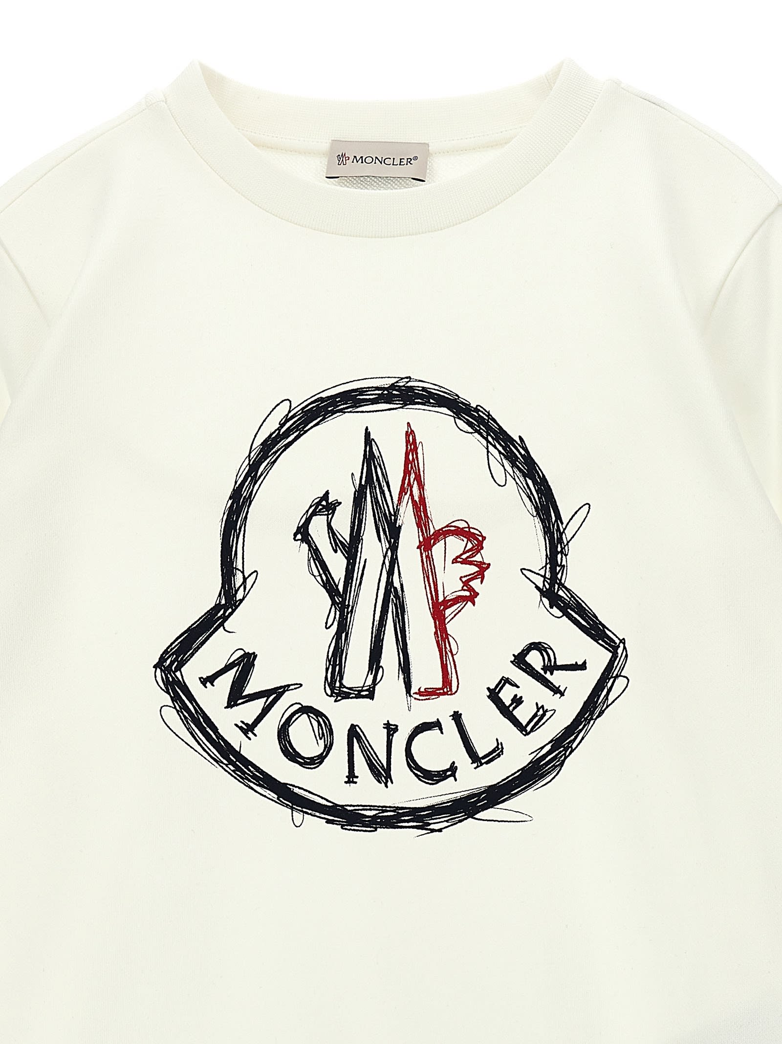 Moncler Long-sleeved Sweater In White