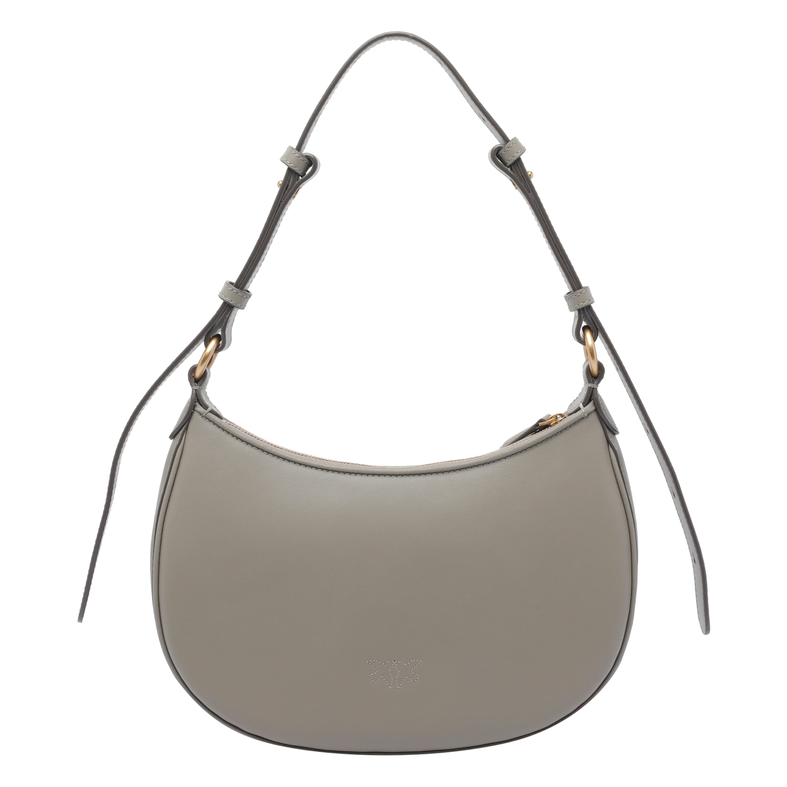 Pinko Half Moon Simply Shoulder Bag In Sand