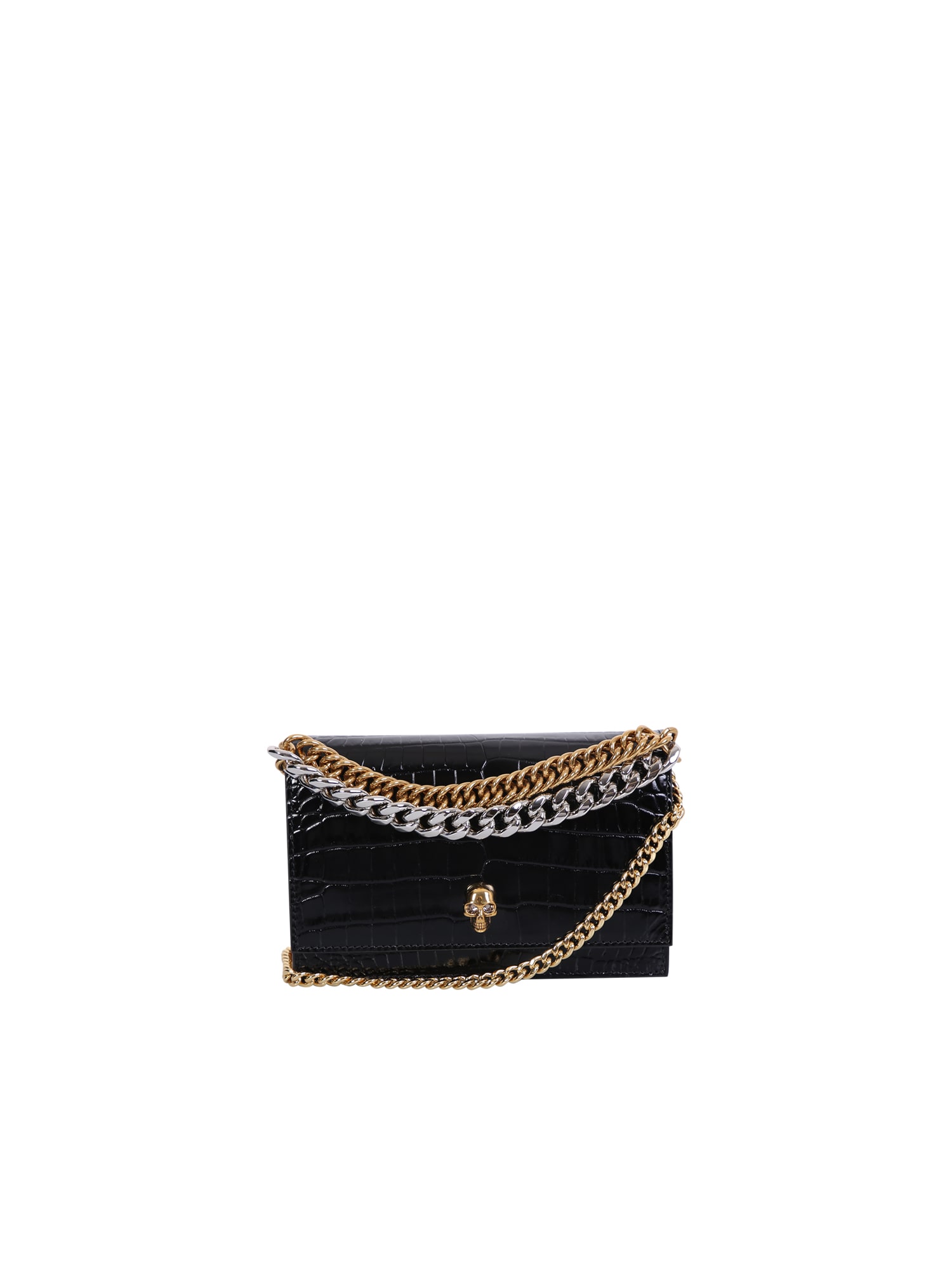 ALEXANDER MCQUEEN SKULL BAG WITH CHAIN