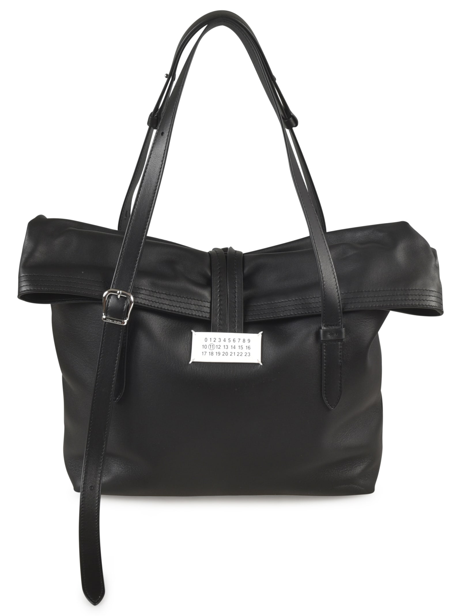 Shop Maison Margiela Morbida Shopper Bag In Black