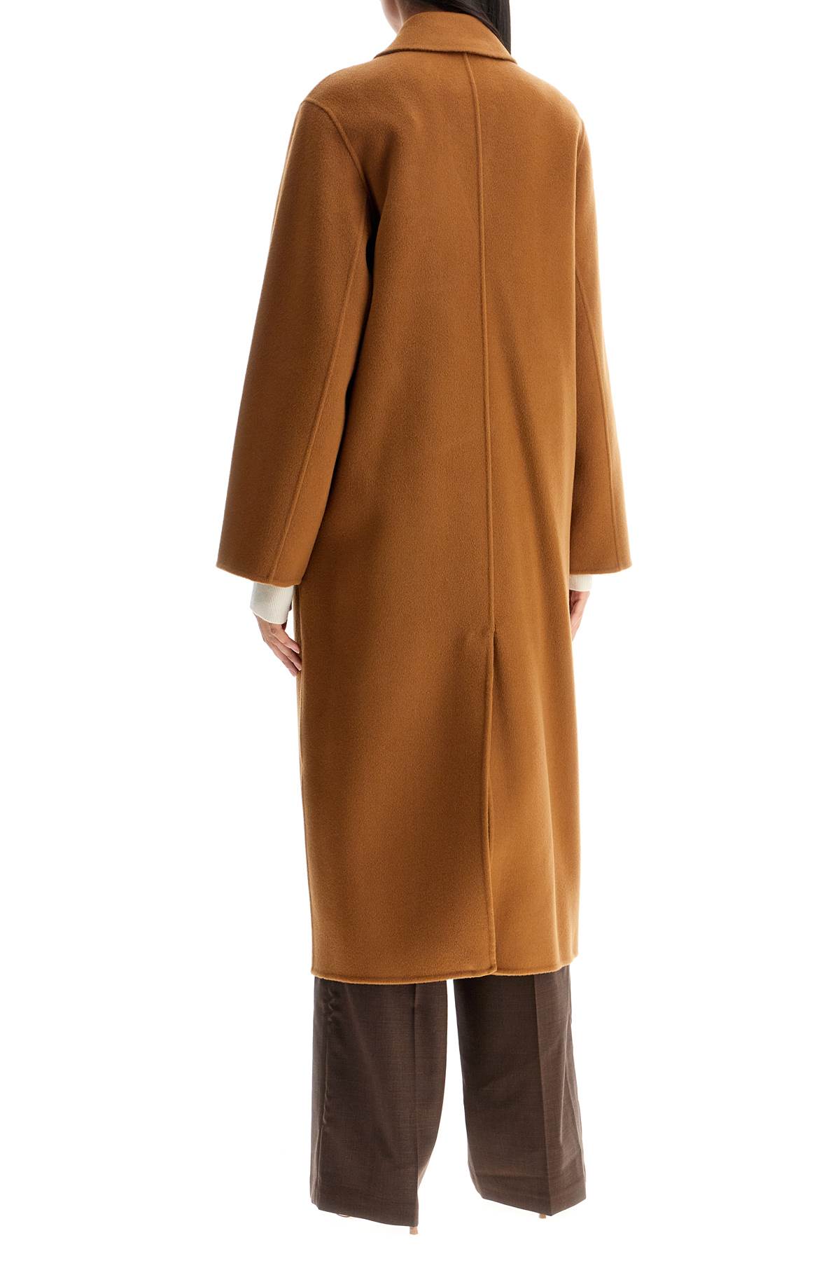 Shop Ivy & Oak Clara Double-breasted Wool Coat In Cammello