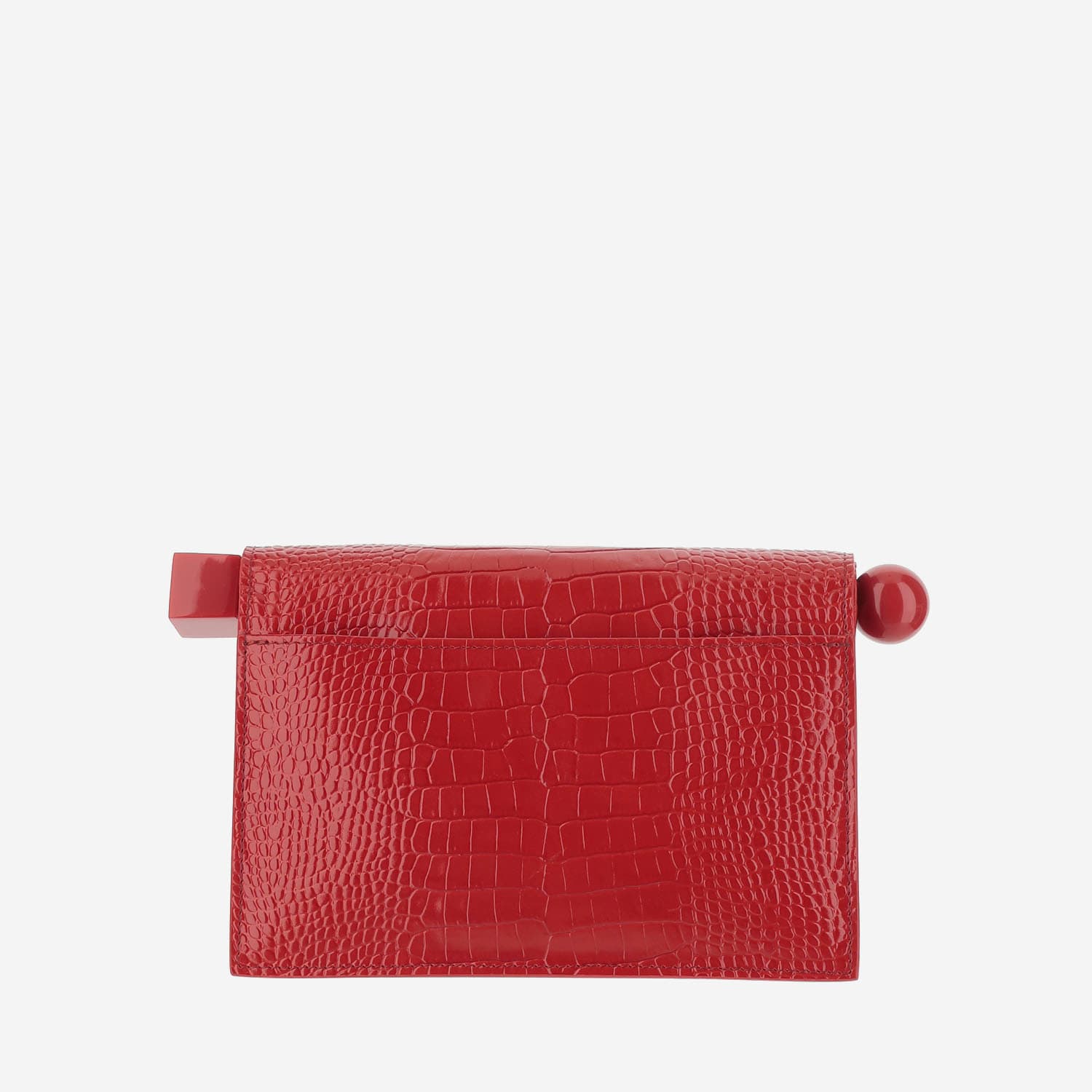 Jacquemus La Petite Pochette Rond Carré In Red