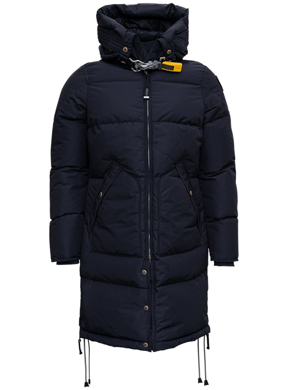 Parajumpers Black Nylon Down Jacket With Hook Detail