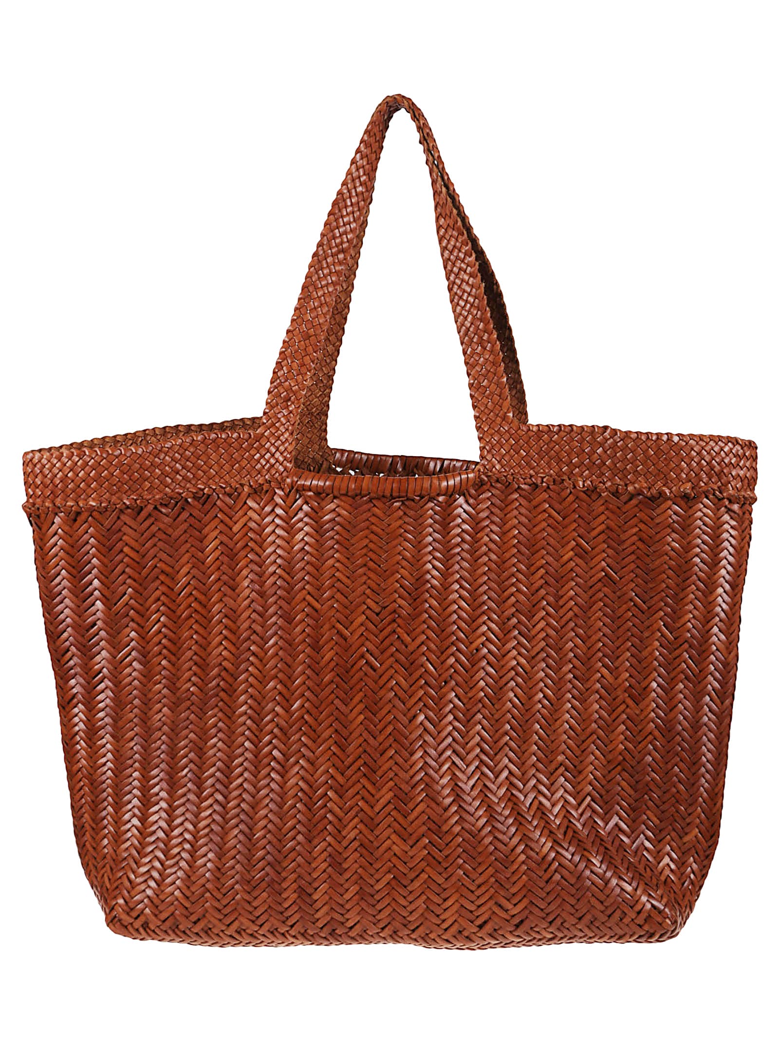 Dragon Diffusion Triple Jump Weave Maxi Shopper 55x40x15 Cm In Tan