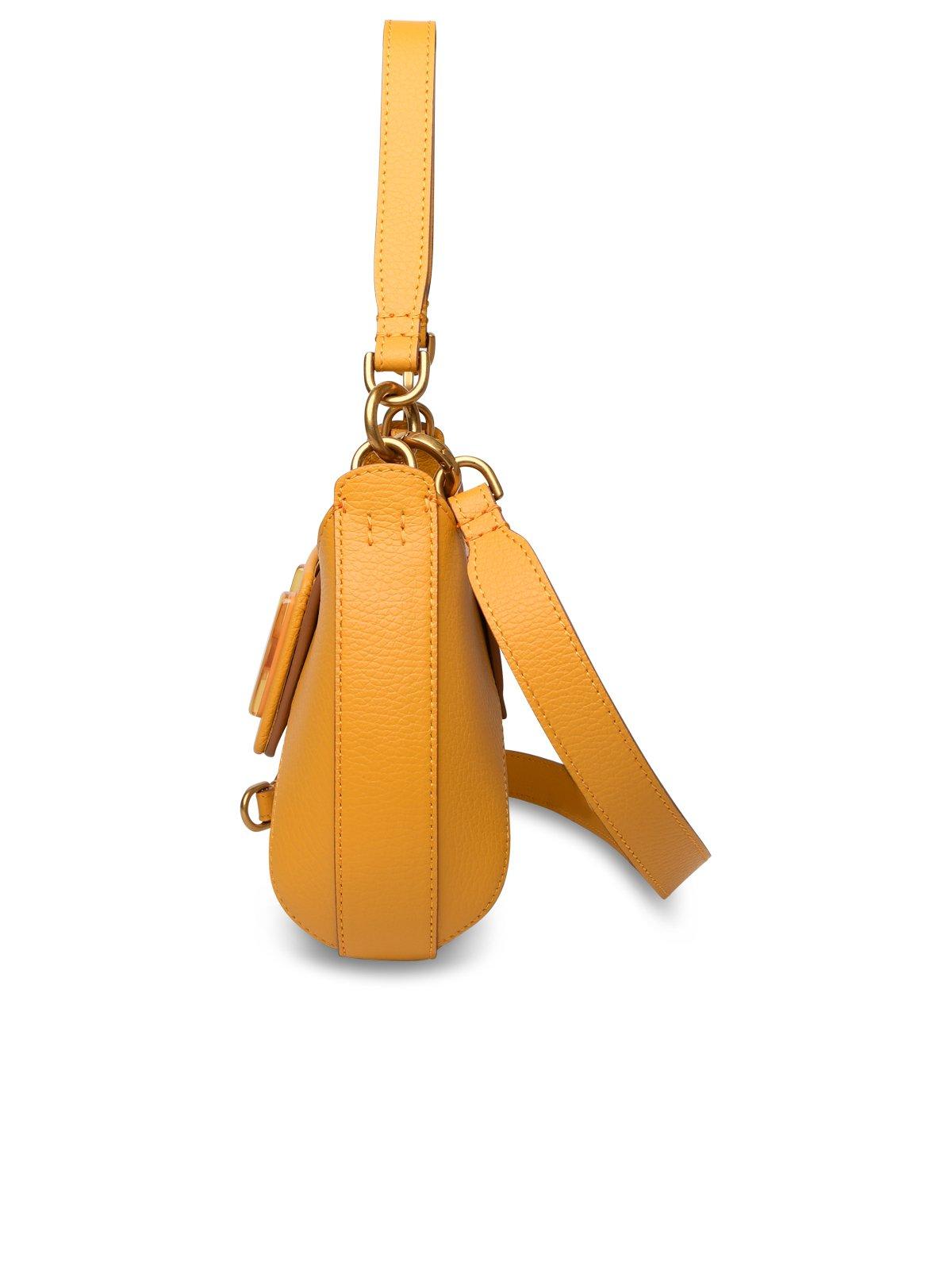Shop Hogan Mini H-bag Foldover-top Shoulder Bag In Giallo