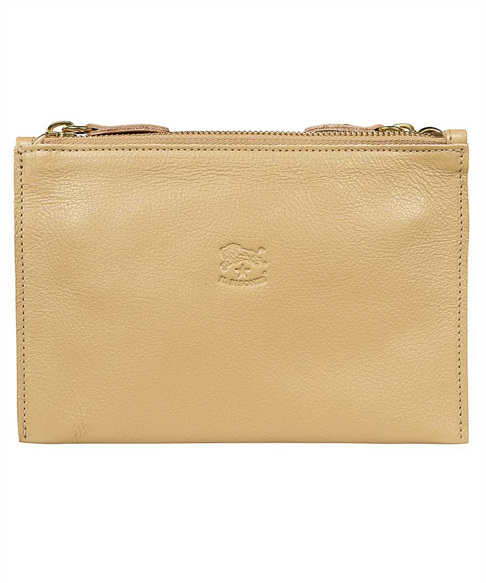 Il Bisonte Leather Clutch In Sand