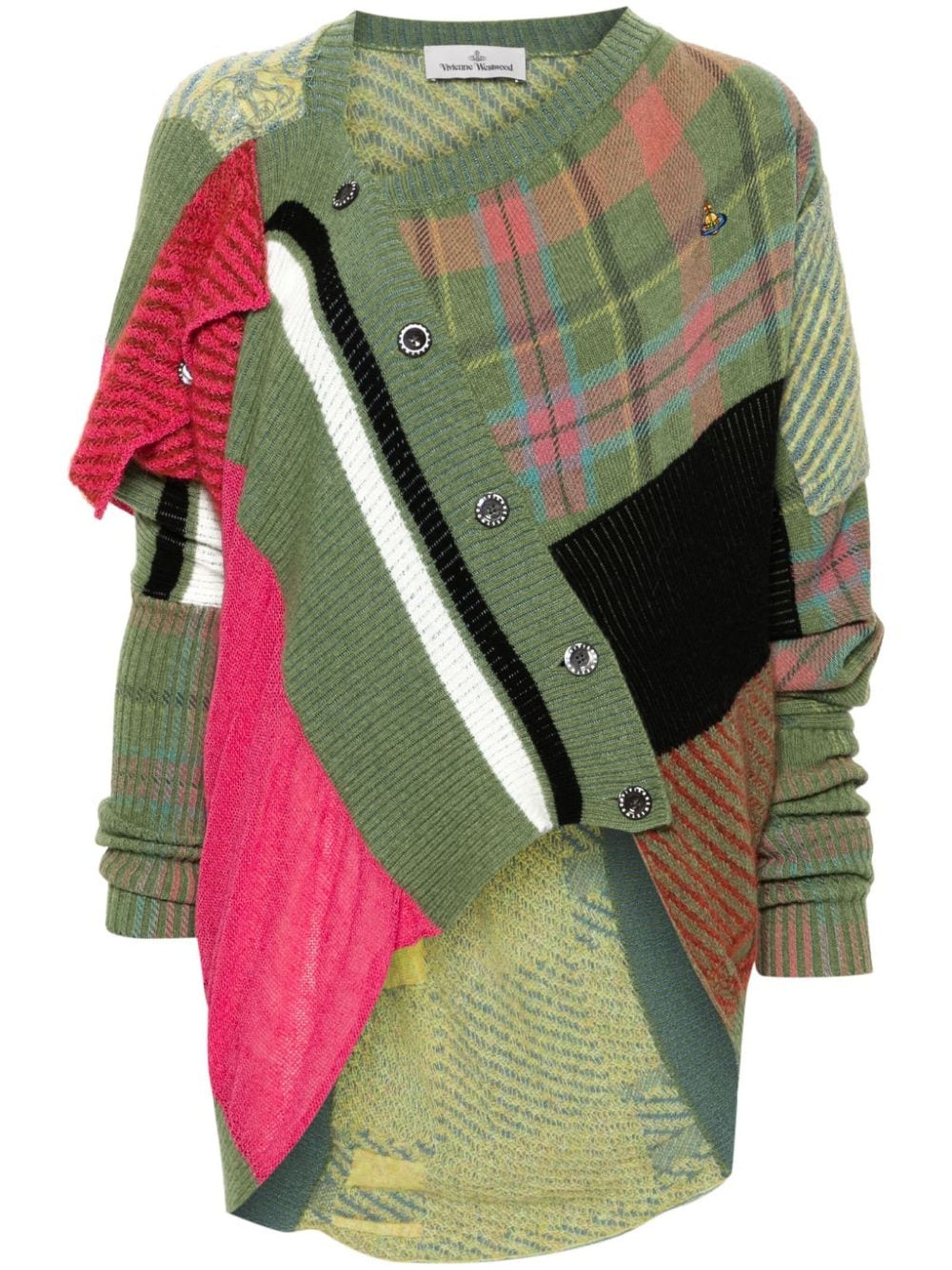 Shop Vivienne Westwood Multicolor Highlander Cardigan In Multicolour