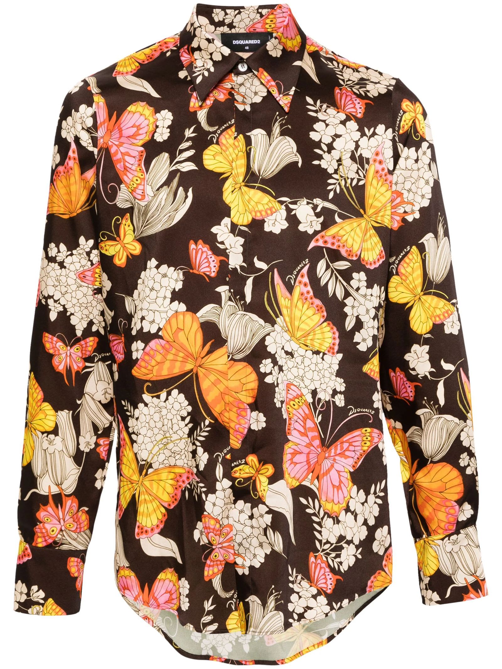 Dsquared2 Butterfly Print Shirt