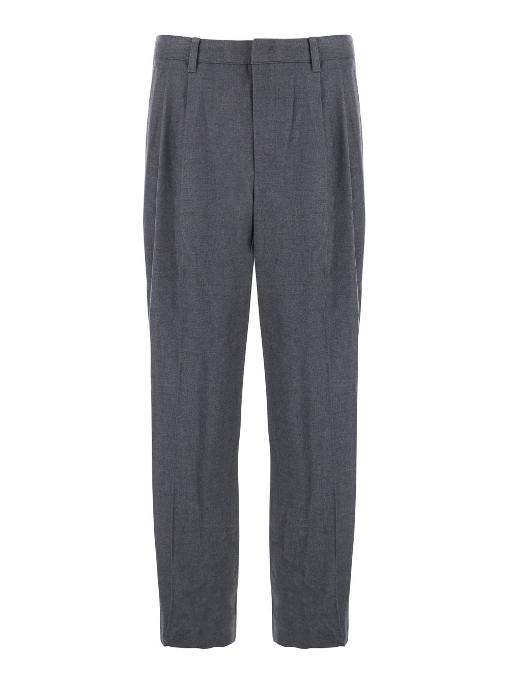 Dunst Pleated-front Trousers In Gray