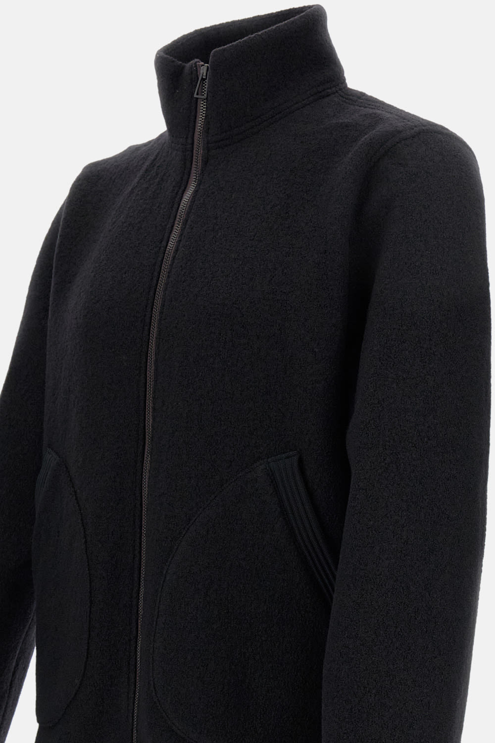 Paul Smith High-neck Wool Jacket In Black