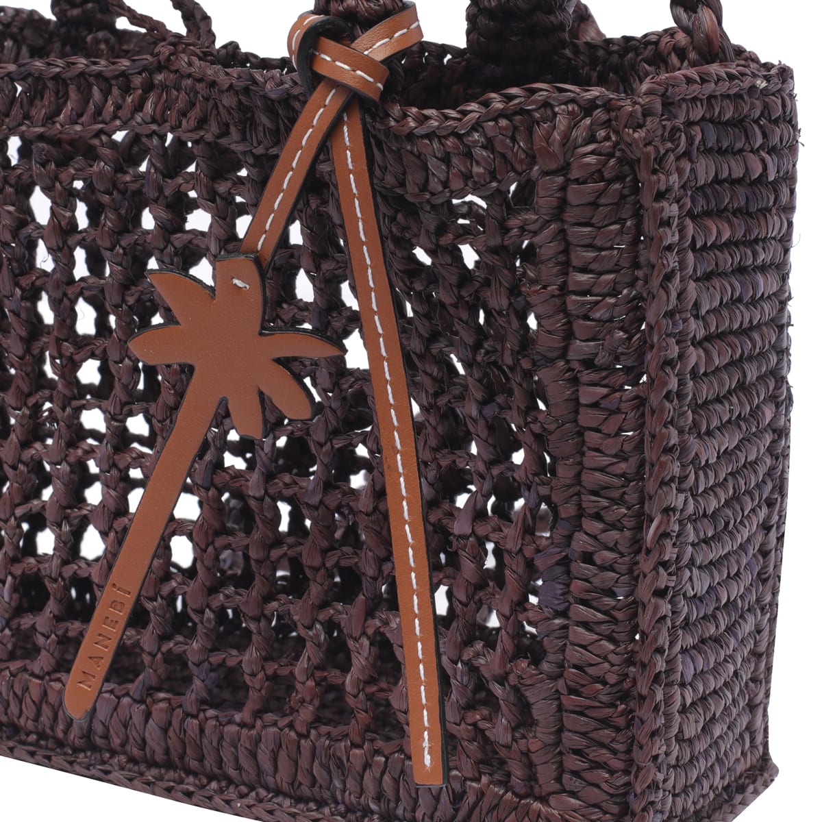 Shop Manebi Mini Sunset Handbag In Brown