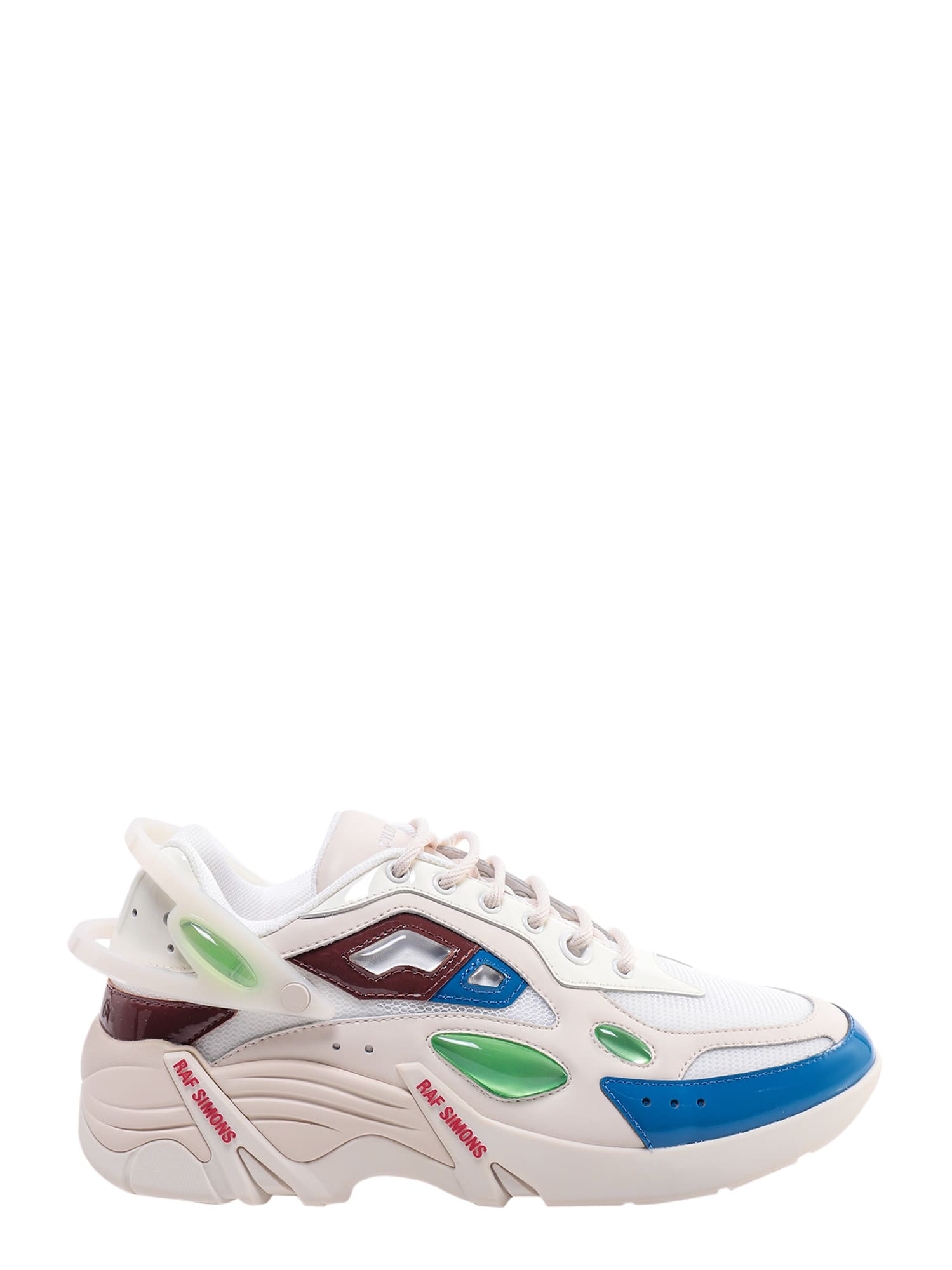 Raf Simons Cyclon-21 Cream Brown Blue In White