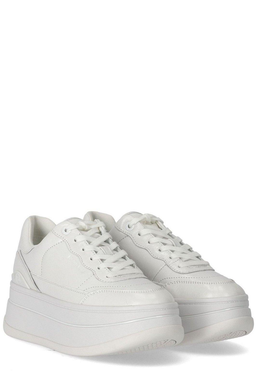 MICHAEL KORS HAYES GROMMETED PLATFORM SNEAKERS