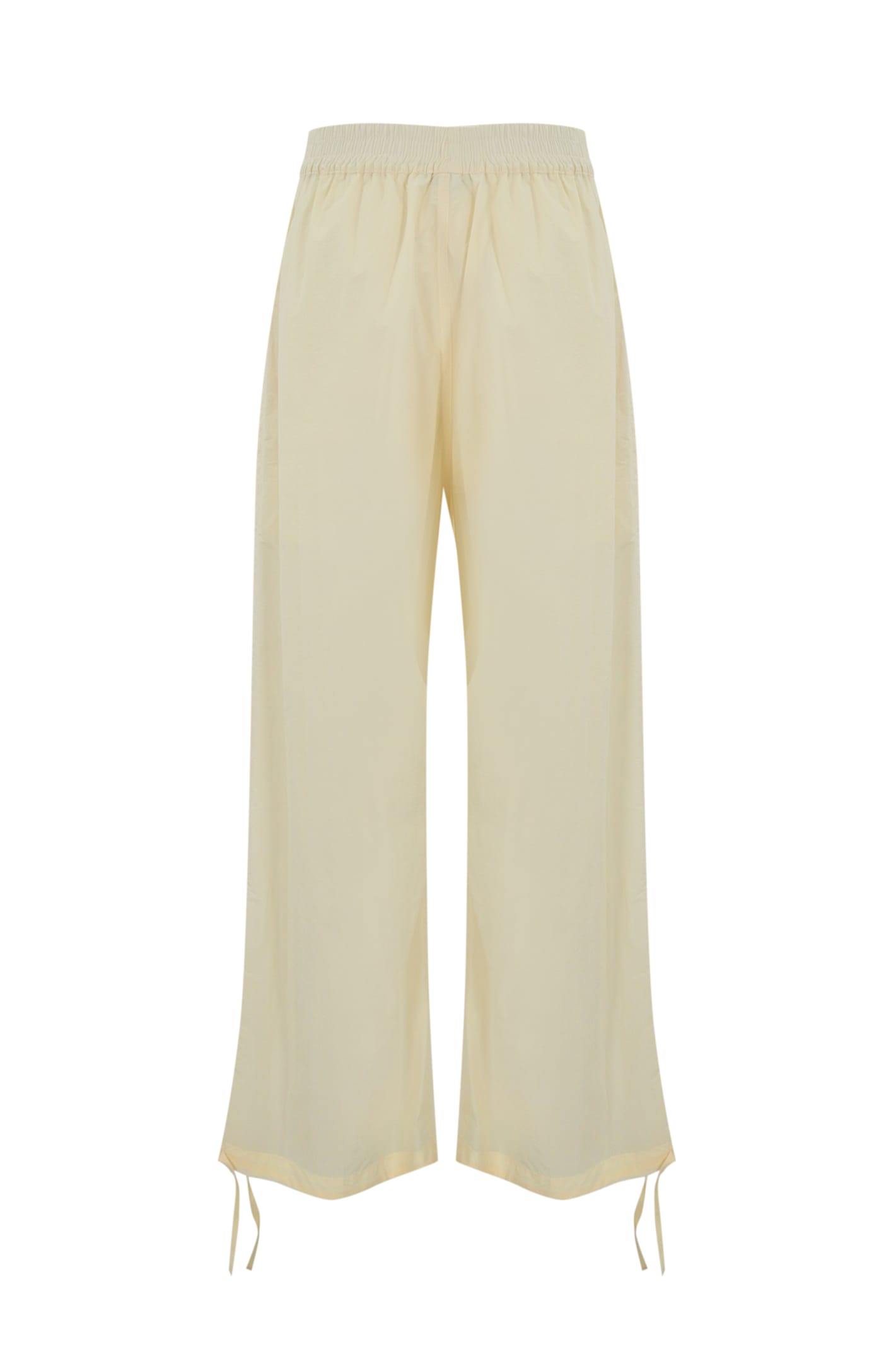 Shop Philosophy Di Lorenzo Serafini Nylon And Cotton Trousers In Avorio