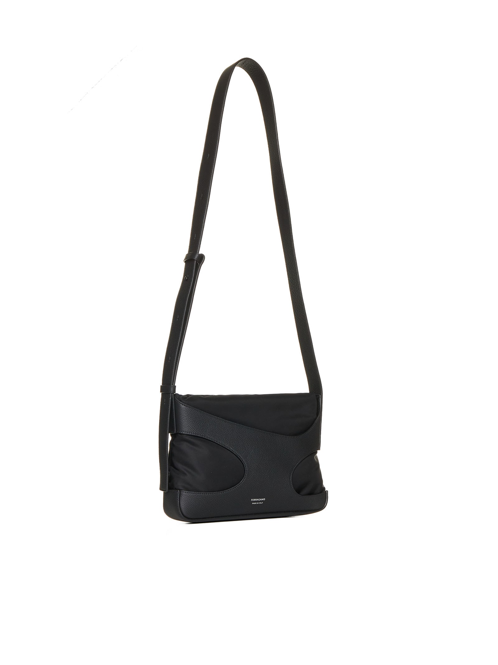 Shop Ferragamo Shoulder Bag In Black