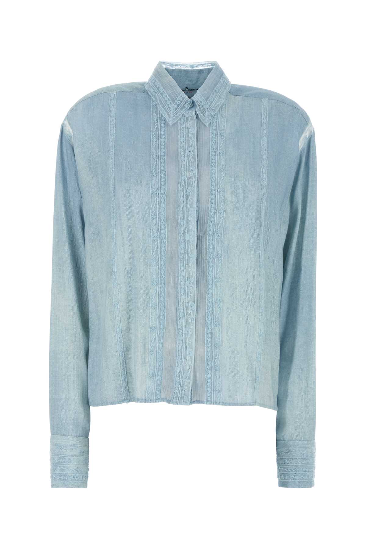 Light Blue Viscose Shirt