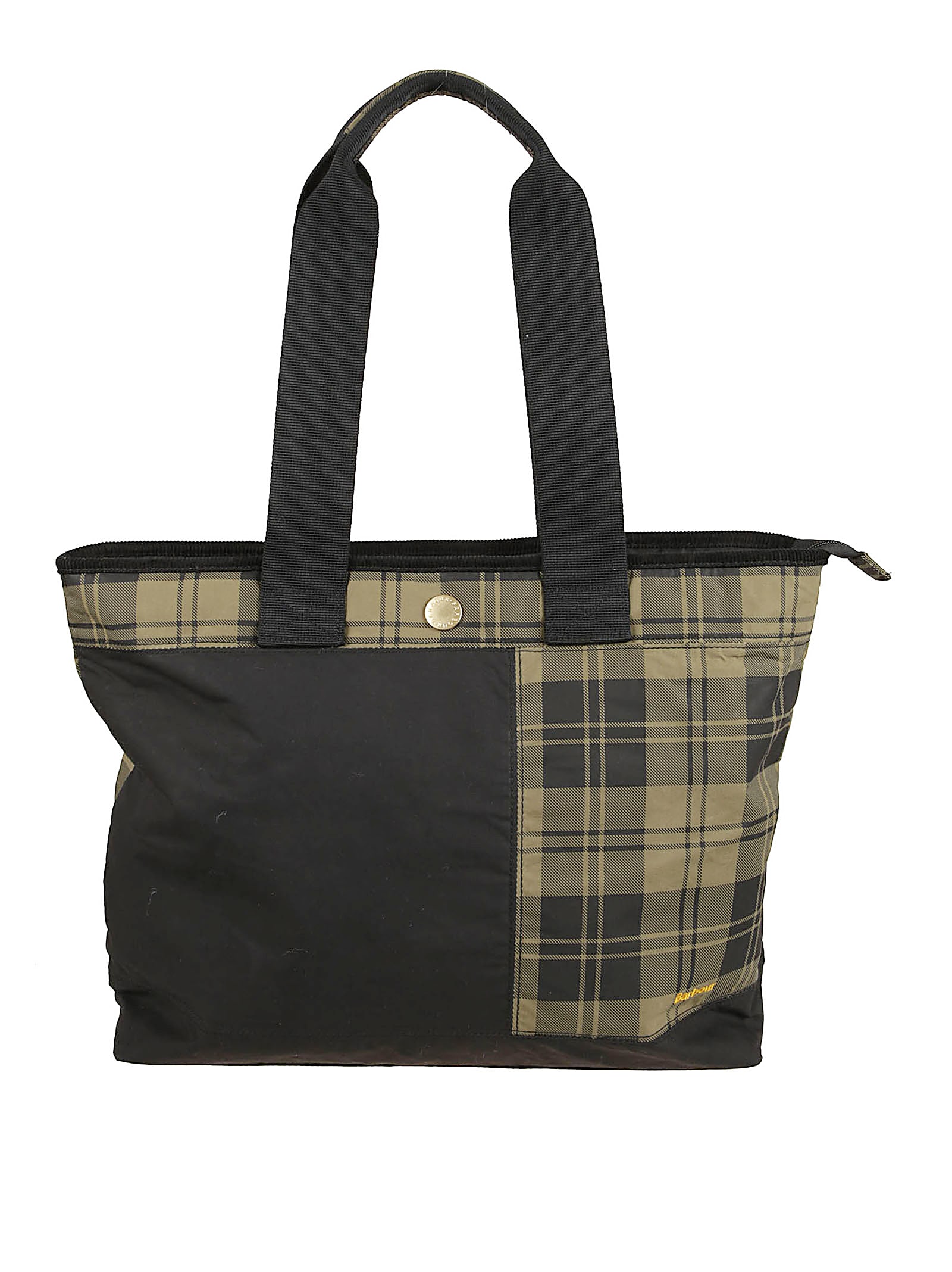 Barbour Mya Patchwork Tote Bag In Black