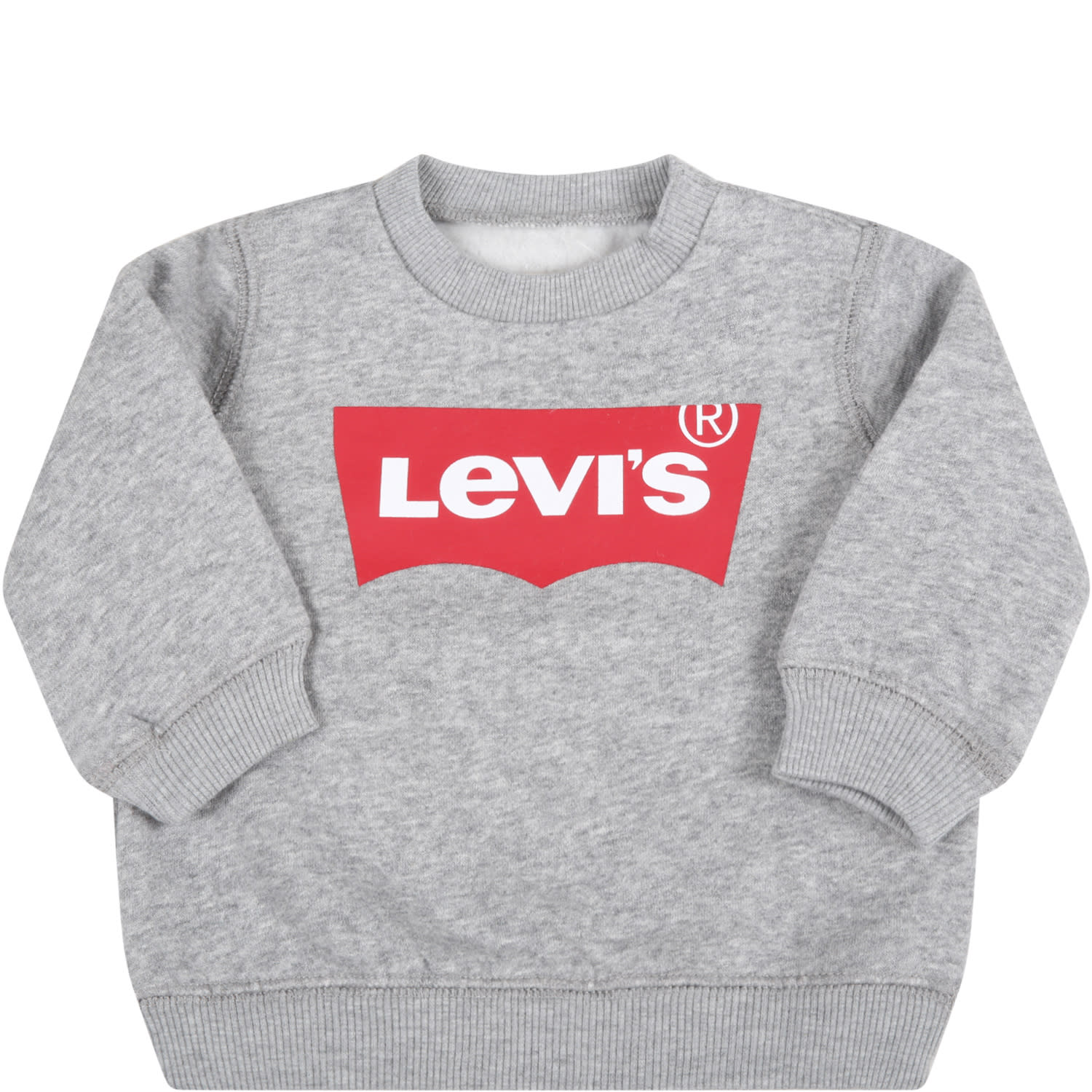 LEVI'S GREY SWEATSHIRT FOR KIDS WITH LOGO,21WMLK6E9079 C87