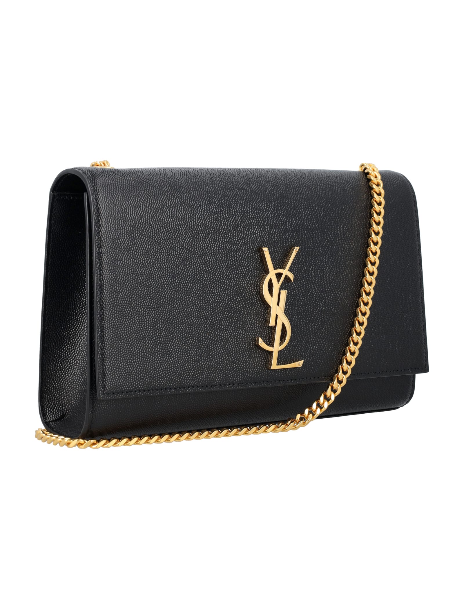 Saint Laurent Kate Shoulder Bag In Black