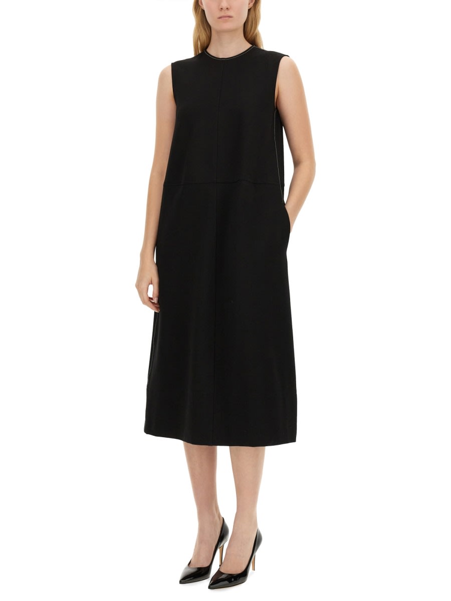 Shop Fabiana Filippi Midi Dress In Black