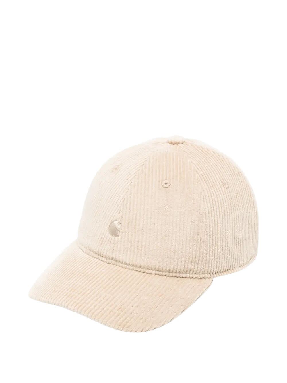Carhartt Harlem Corduroy Baseball Cap In Neutral