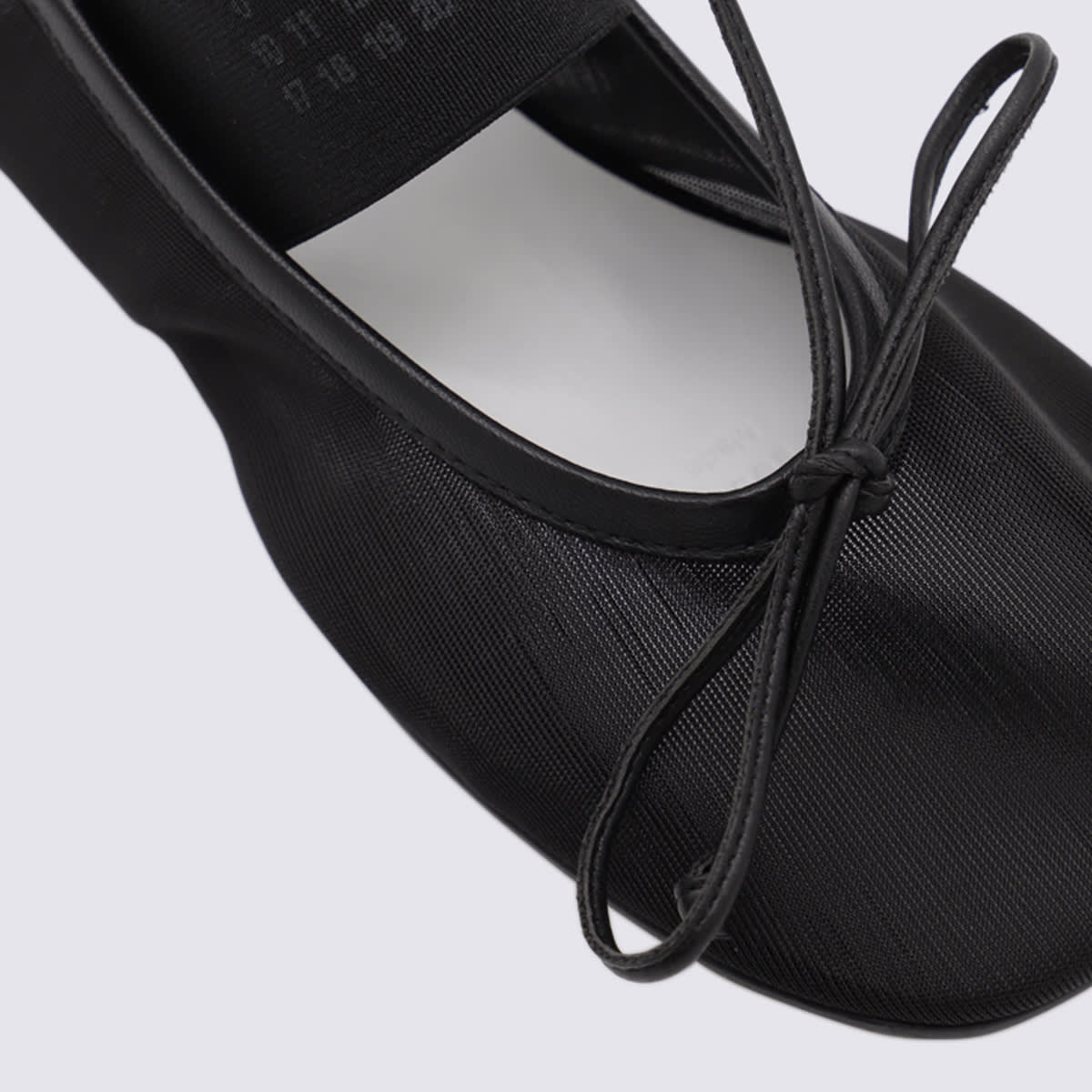 Mm6 Maison Margiela Mm6 By Maison Margiela "anatomic" Ballet Flats – Black In Black