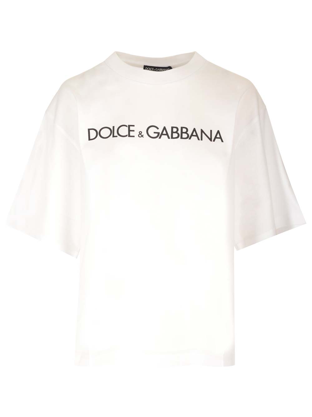 Shop Dolce & Gabbana Logo Oversized T-shirt In White