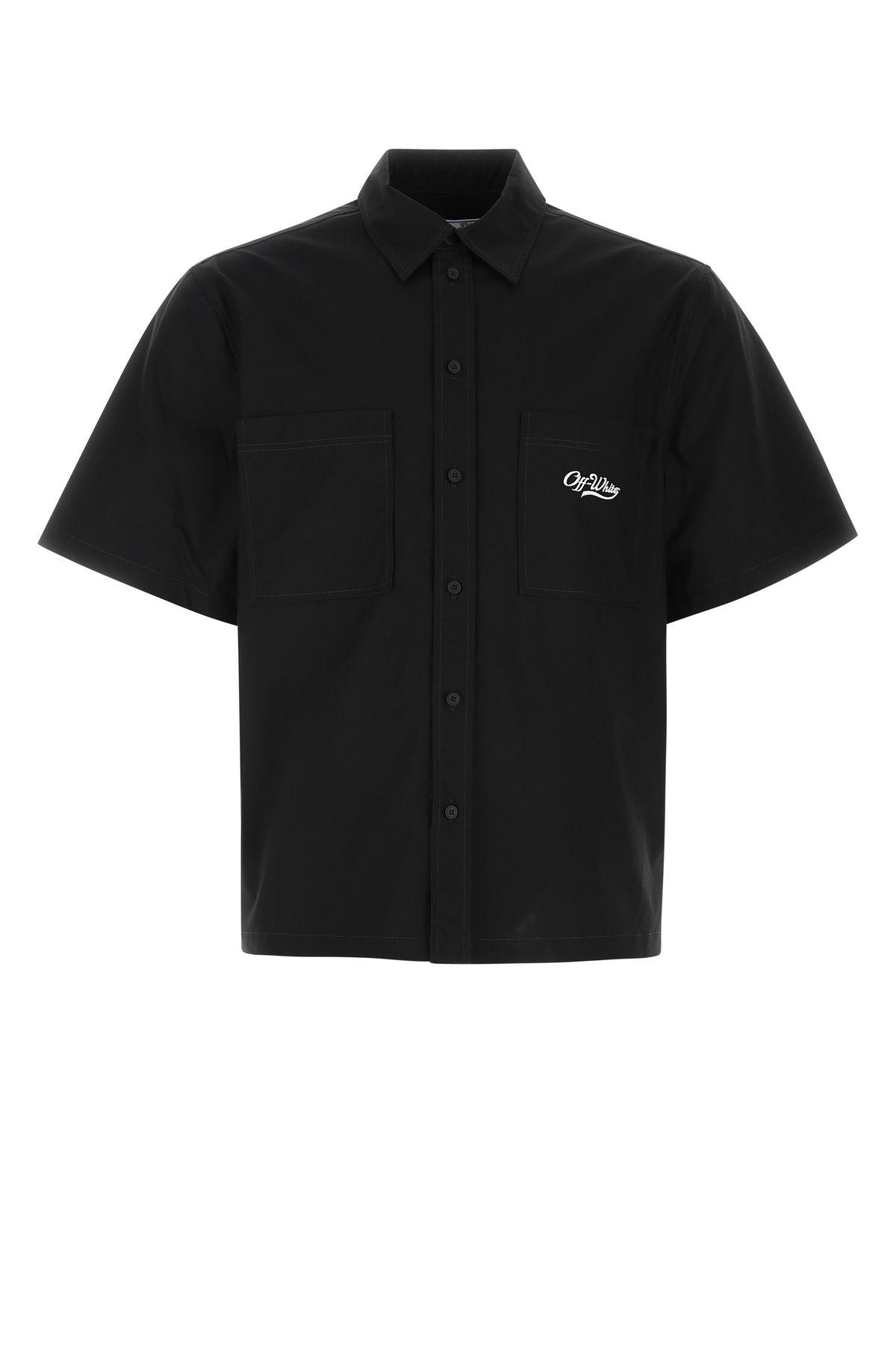 Off-White Black Poplin Shirt