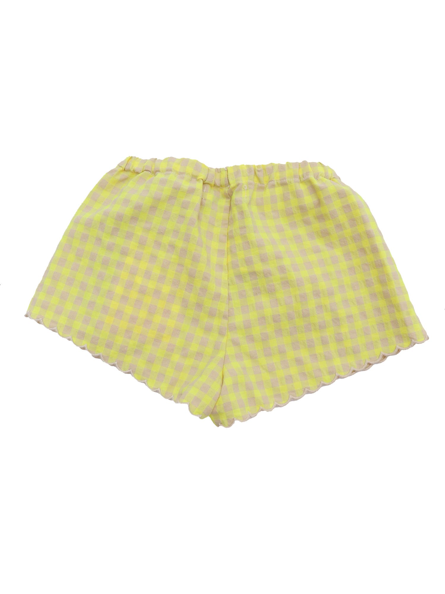 Bobo Choses Vichy Ruffle Woven Shorts In Multi
