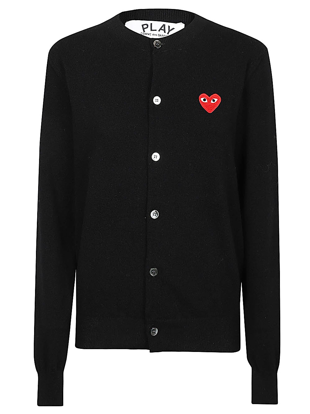Comme Des Garçons Wool Cardigan In Black