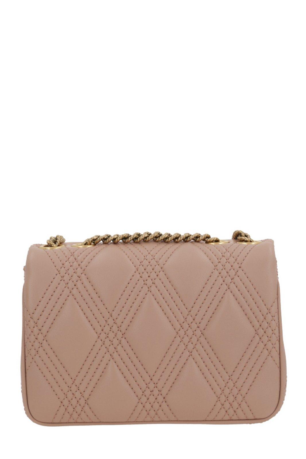 Valentino Garavani Rockstud Foldover Top Shoulder Bag In Pink
