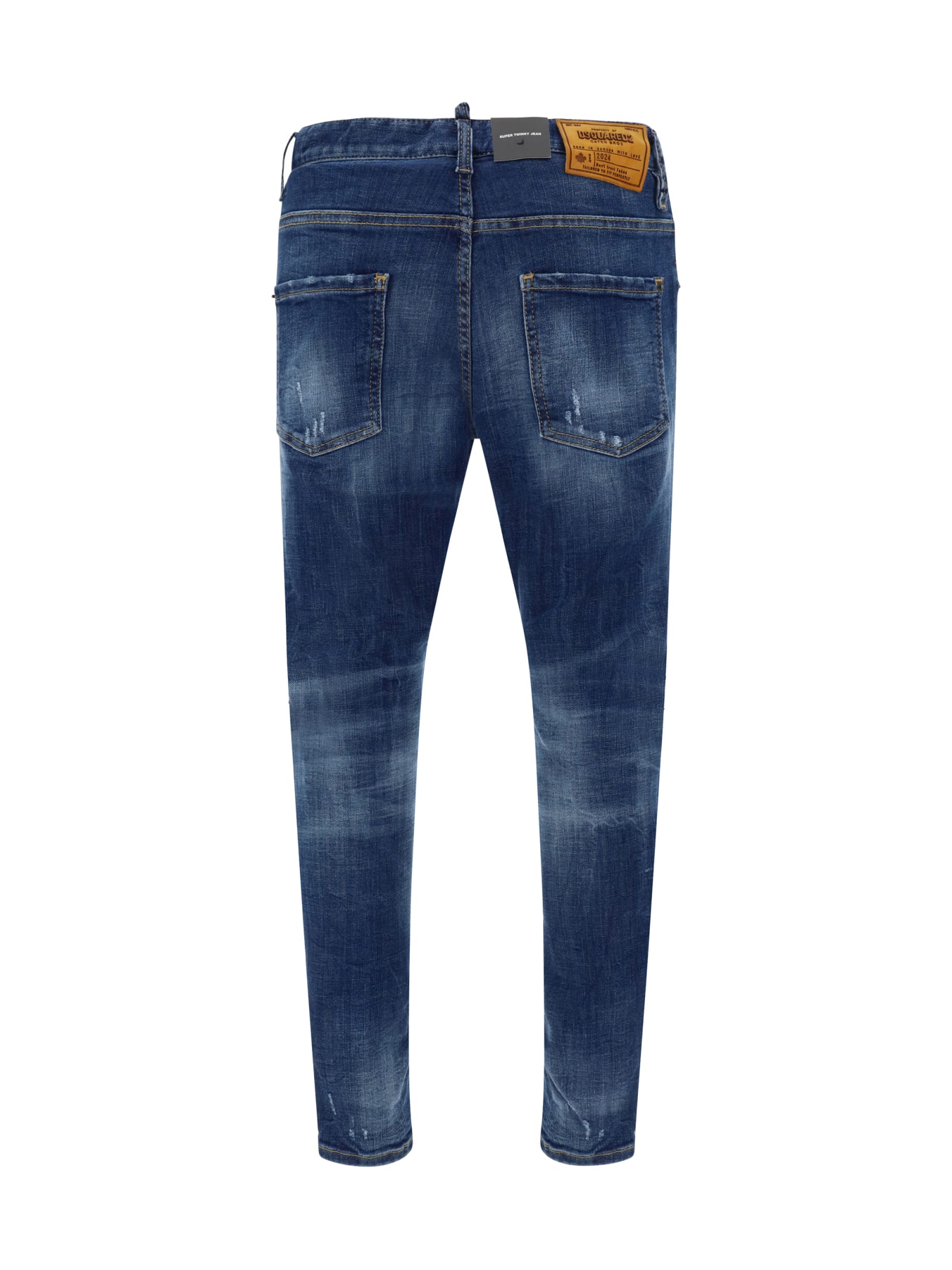 Shop Dsquared2 Super Twinky Jeans In Navy Blue