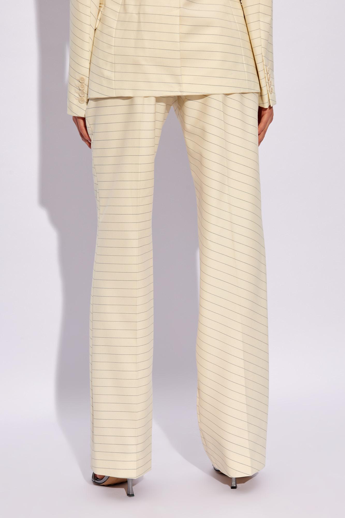 Shop Jw Anderson Pleat-front Trousers In White