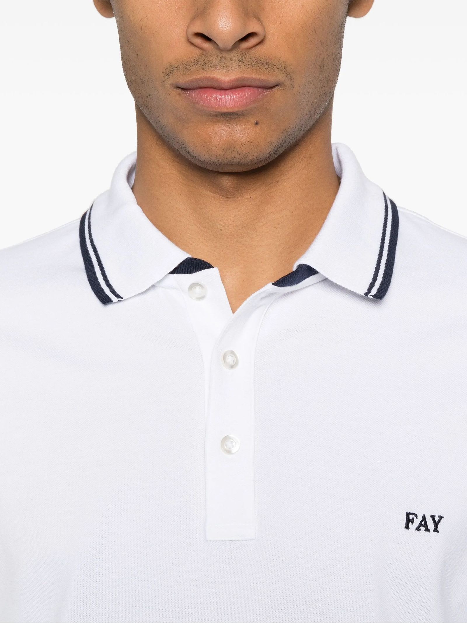 Fay T-shirts And Polos White In White