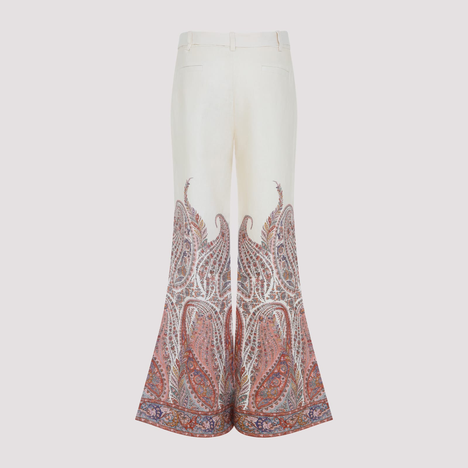 Zimmermann Rhiannon Paisley-print Trousers In Brown
