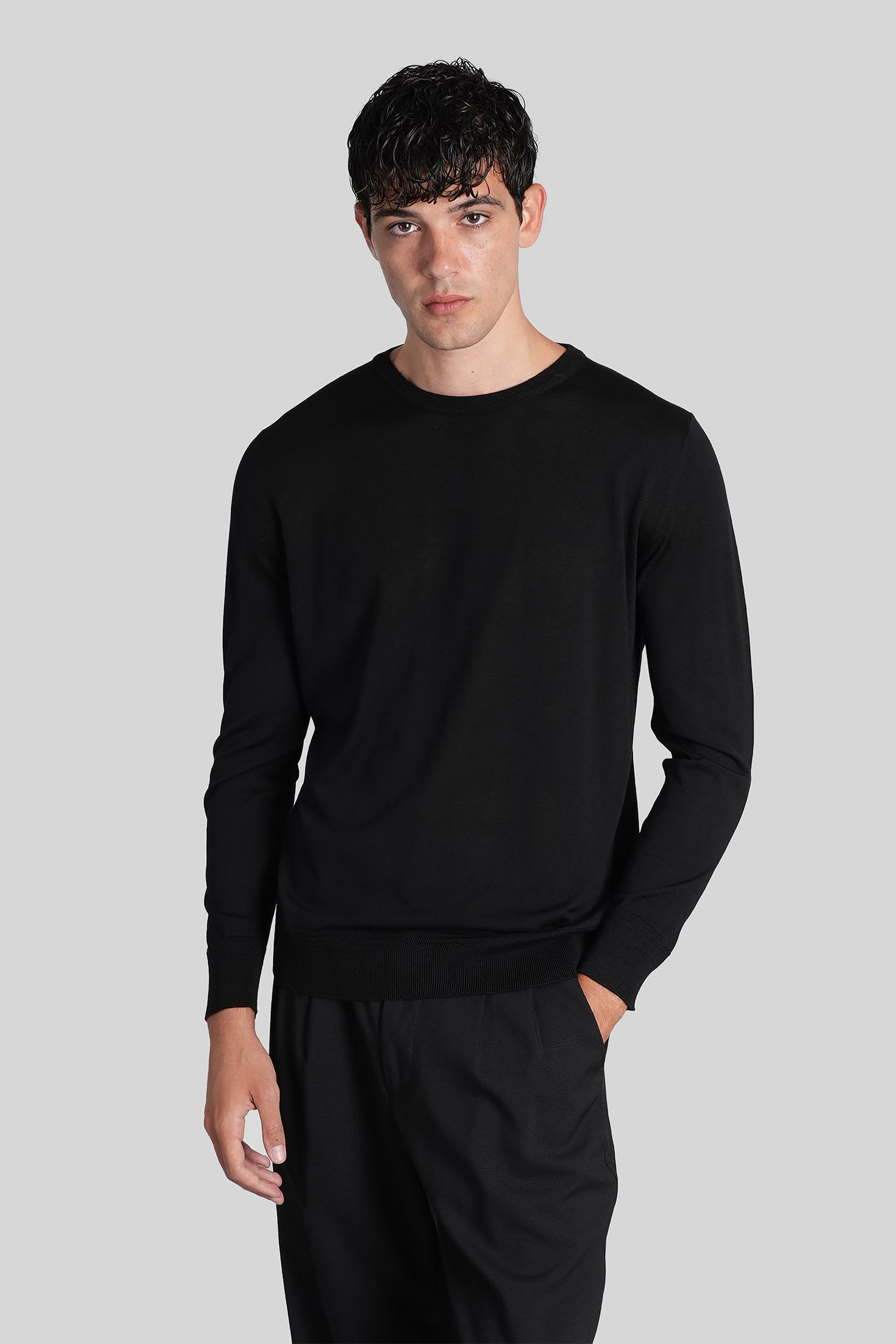 Barena Venezia Griego Knitwear In Blue Wool In Black