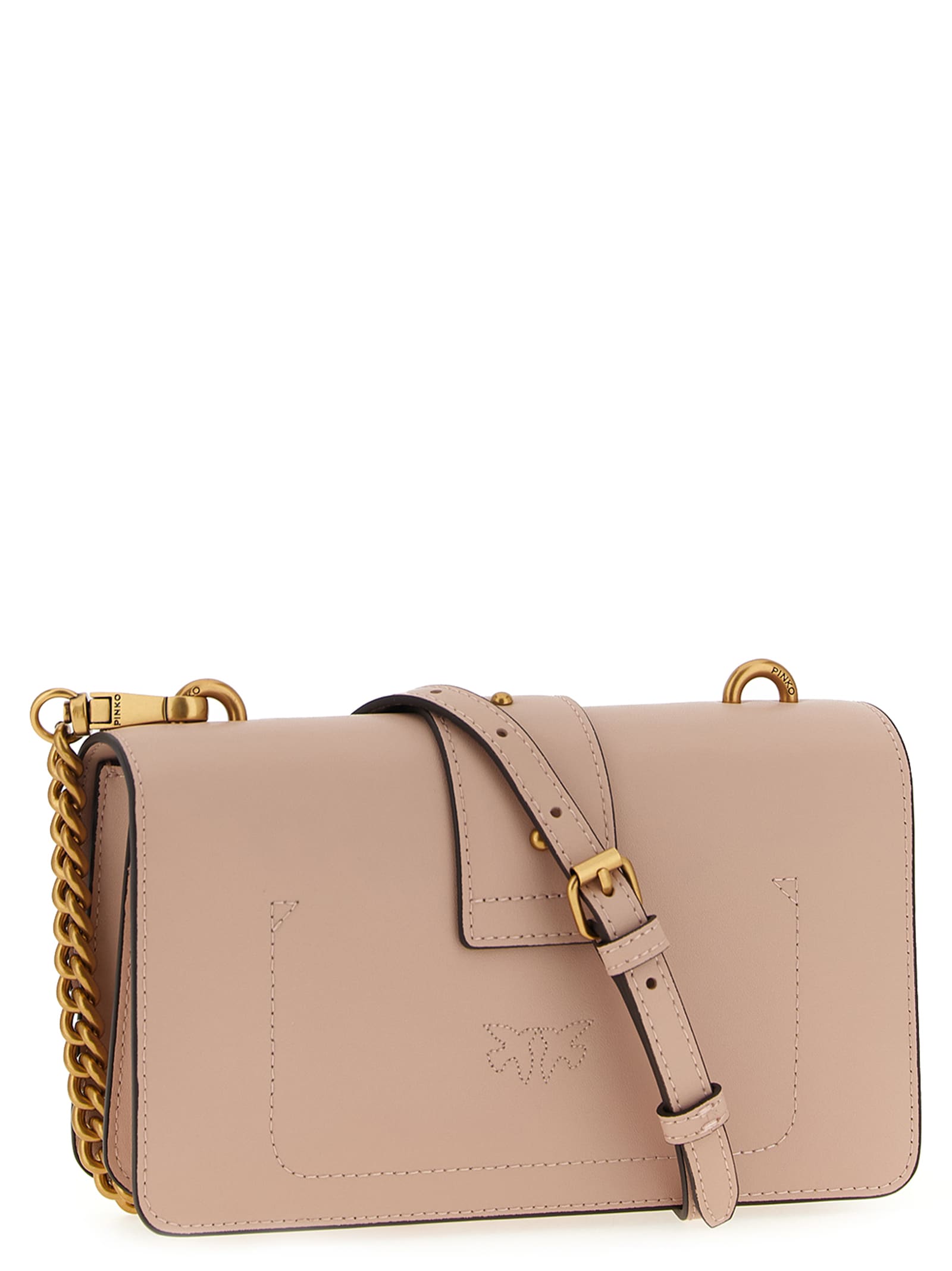 Pinko Love One Mini Crossbody Bag In Pink