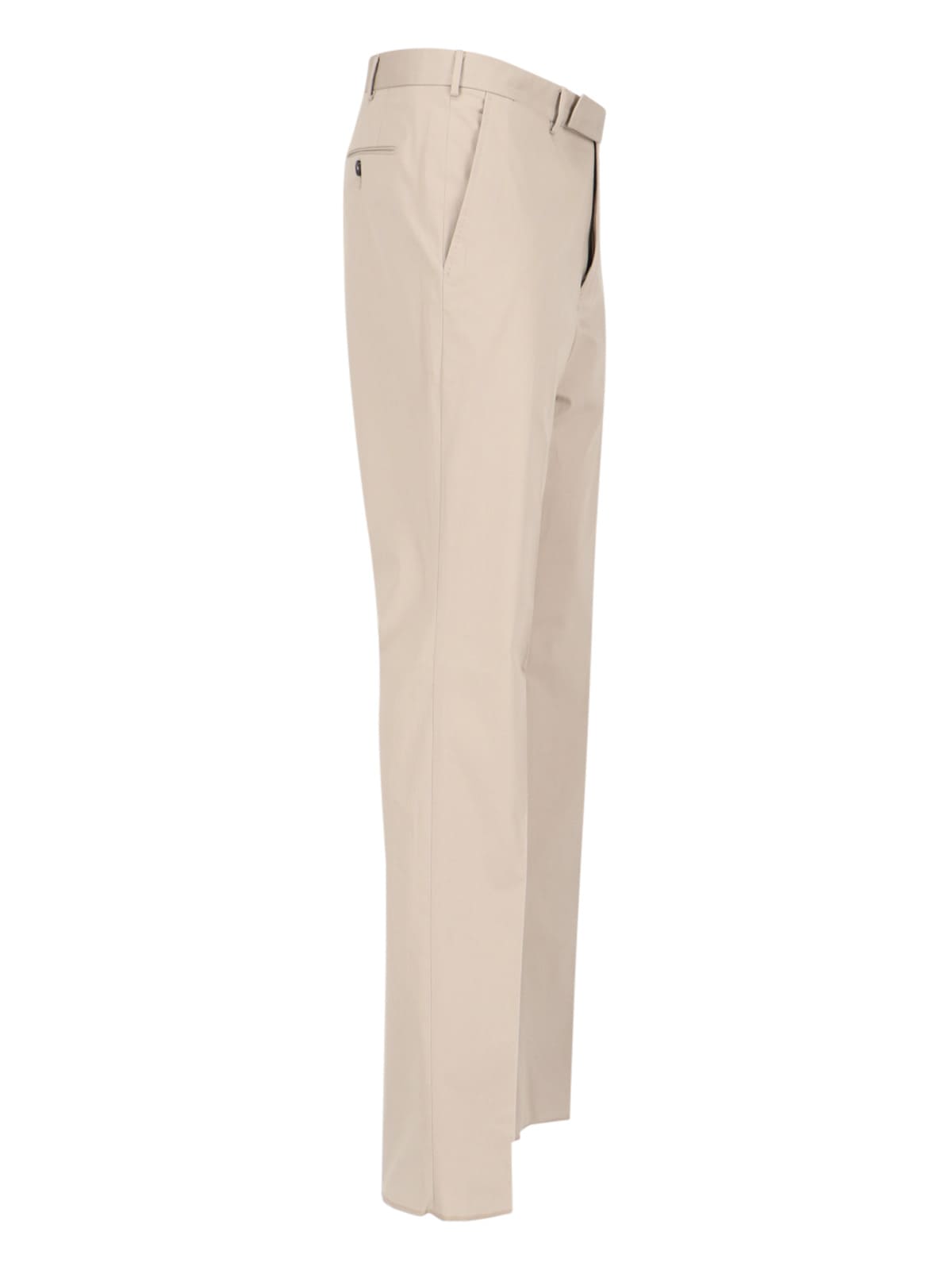 Shop Zegna Tailored Trousers In Beige