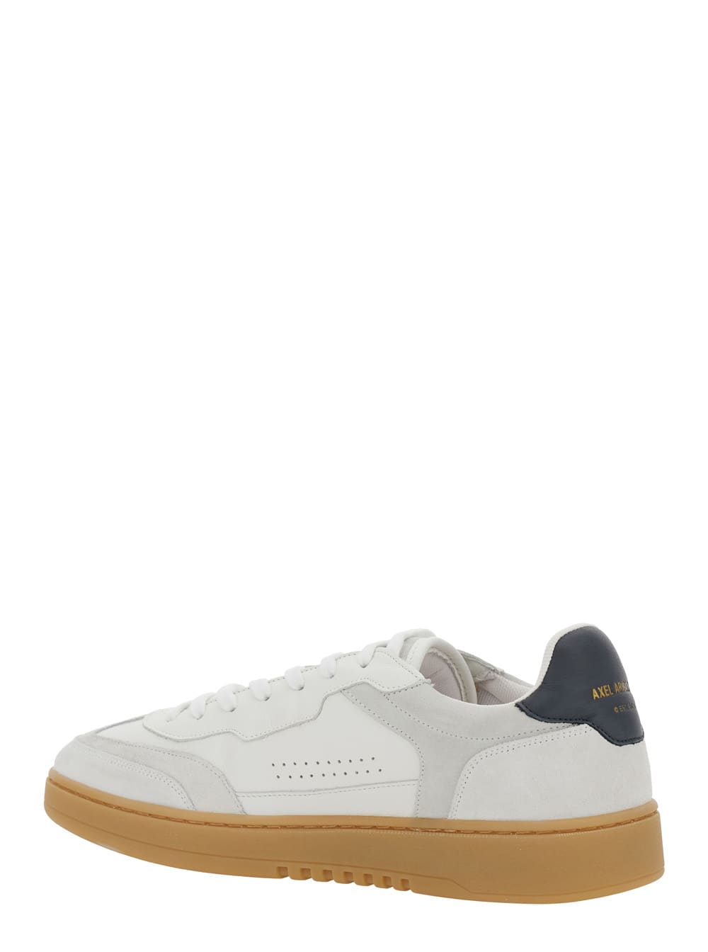 AXEL ARIGATO DICE T-TOE WHITE LOW TOP SNEAKERS WITH LOGO PATCH ON THE TONGUE AND LOGO LETTERING ON THE REAR IN LE