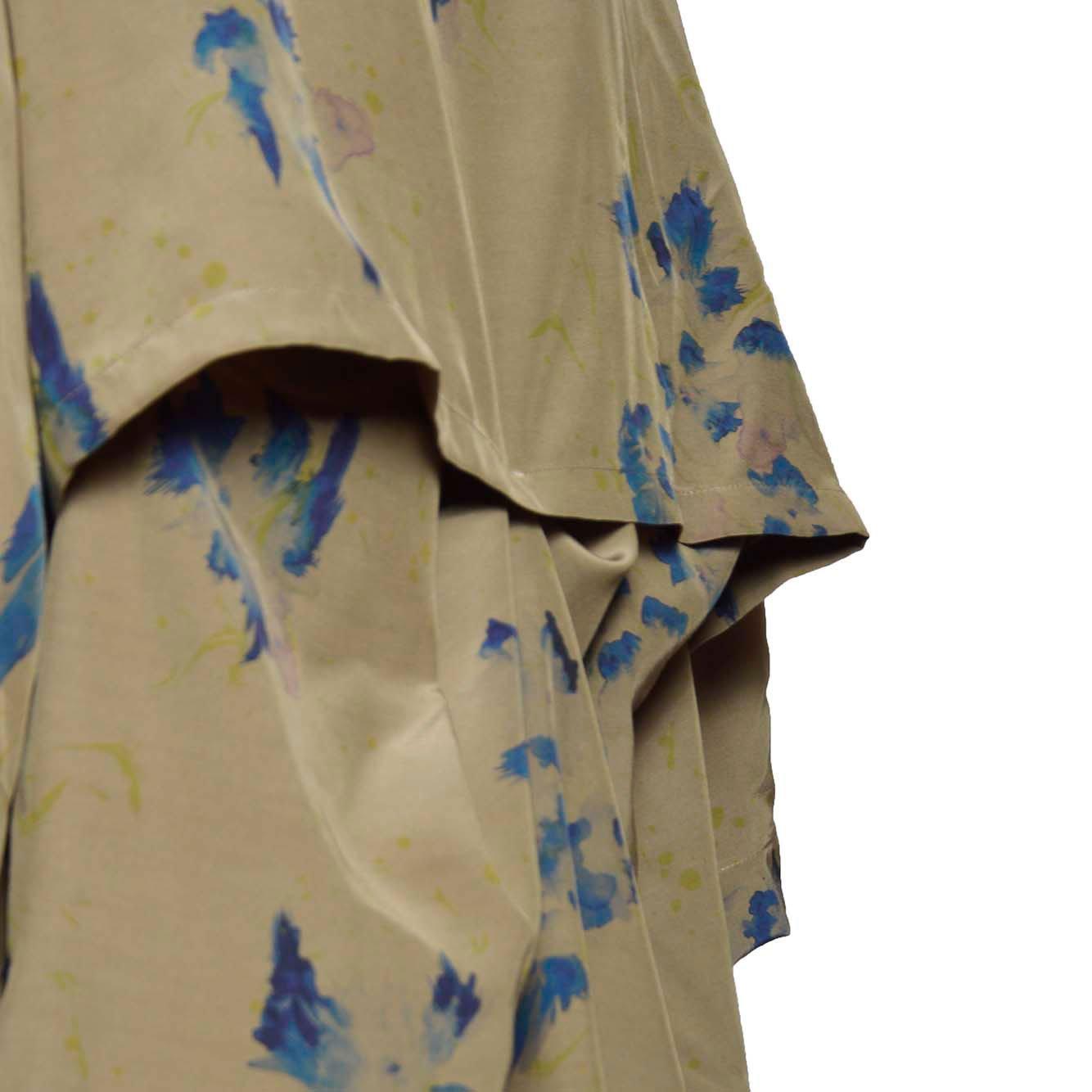 Shop Lemaire Floral Printed Short-sleeved Shirt In Khaki