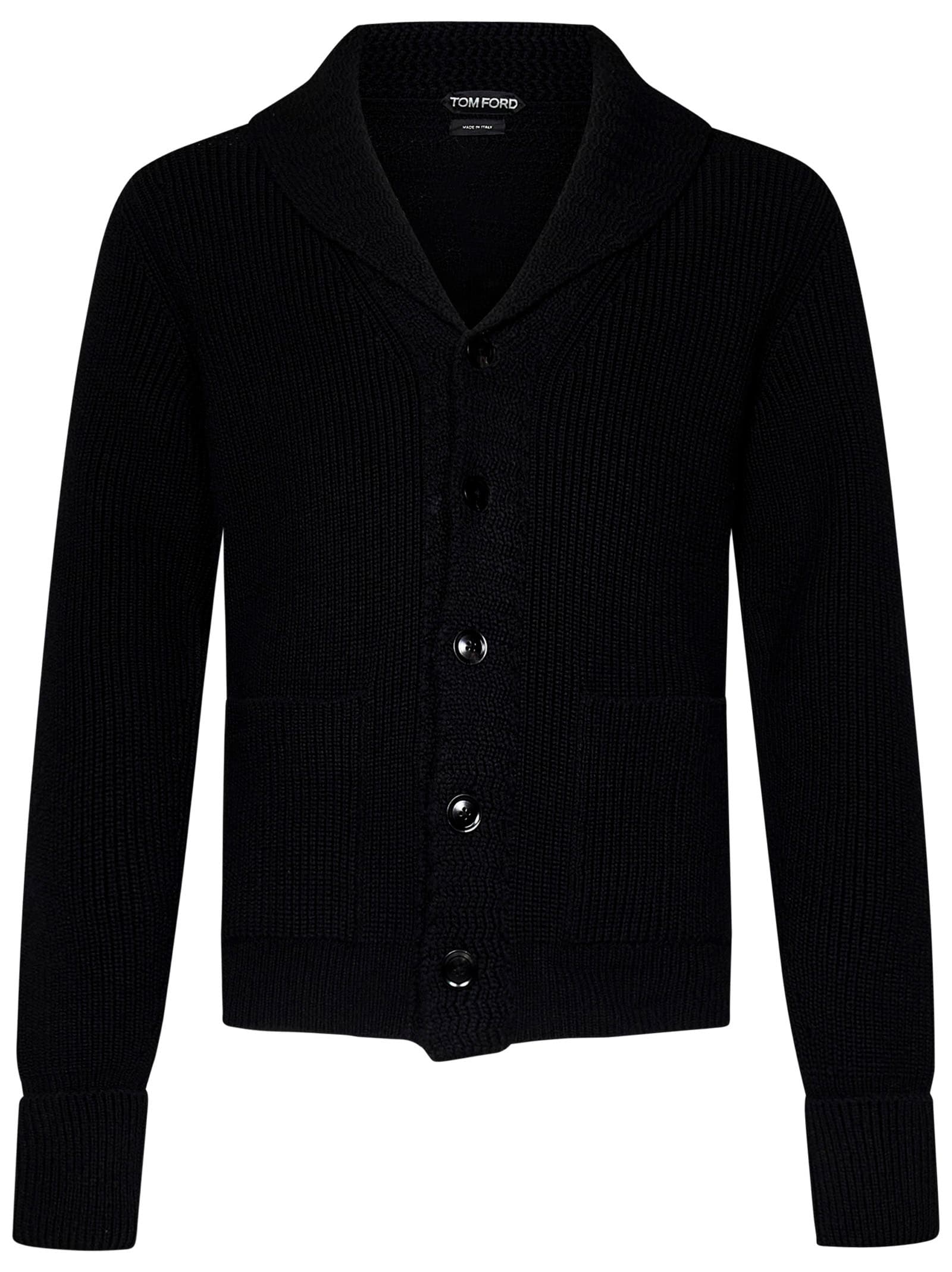 Shop Tom Ford Cardigan In Black