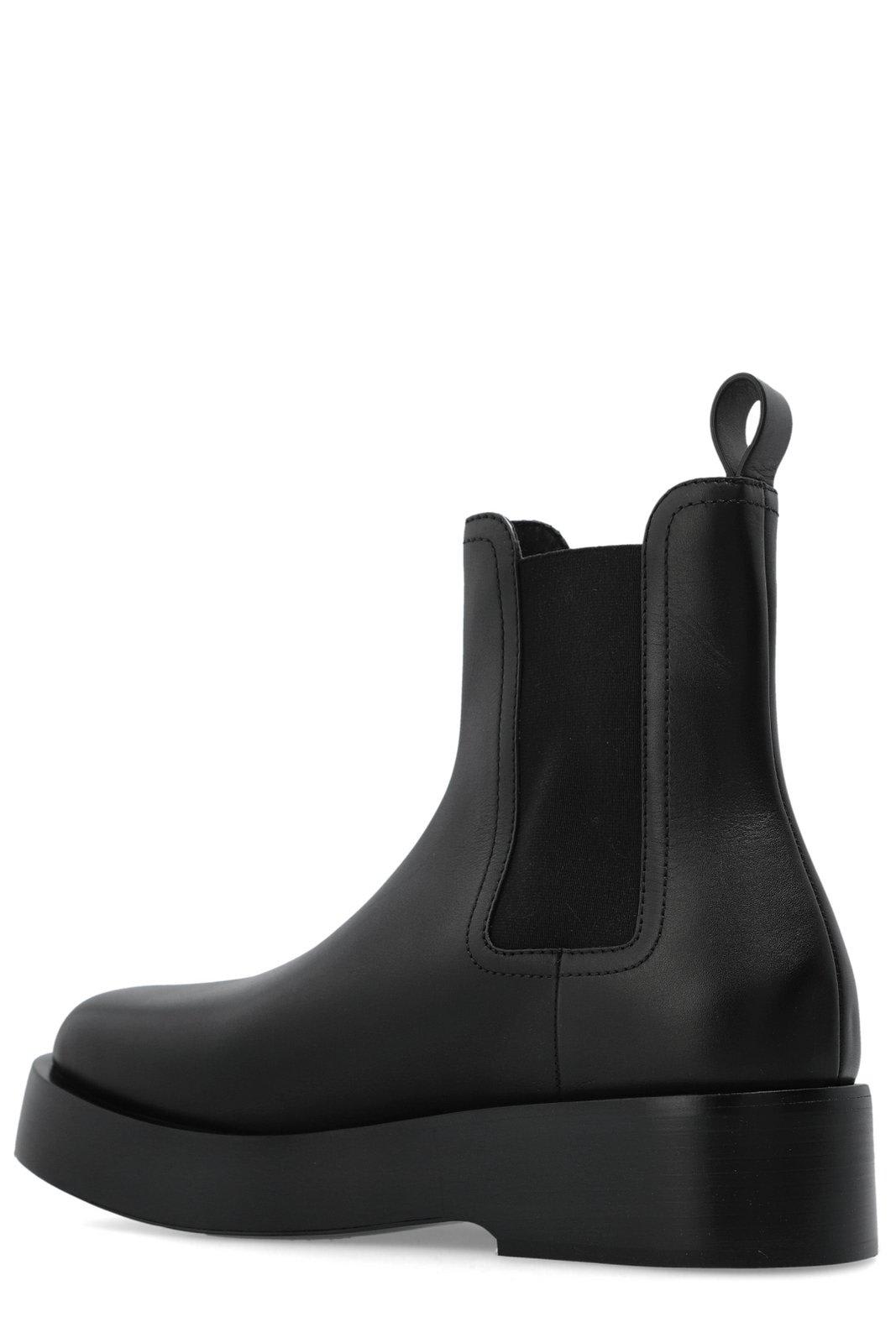 Shop Bottega Veneta Torino Chelsea Ankle Boots In Black